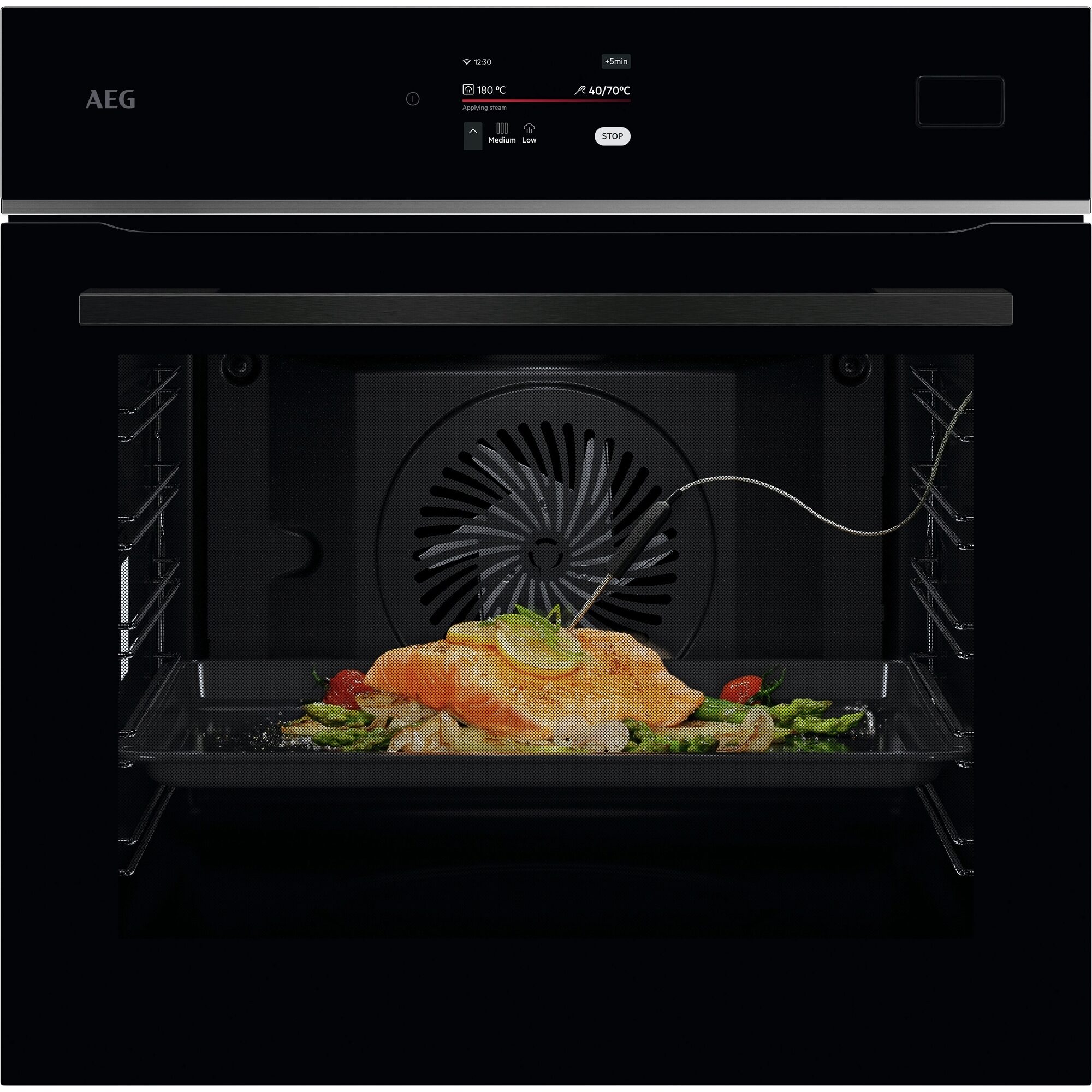 AEG Backofen Serie 8000 "TB8SB72WAB" SteamPro Multidampfgarer: backen, braten, schmoren und 100% dampfgaren