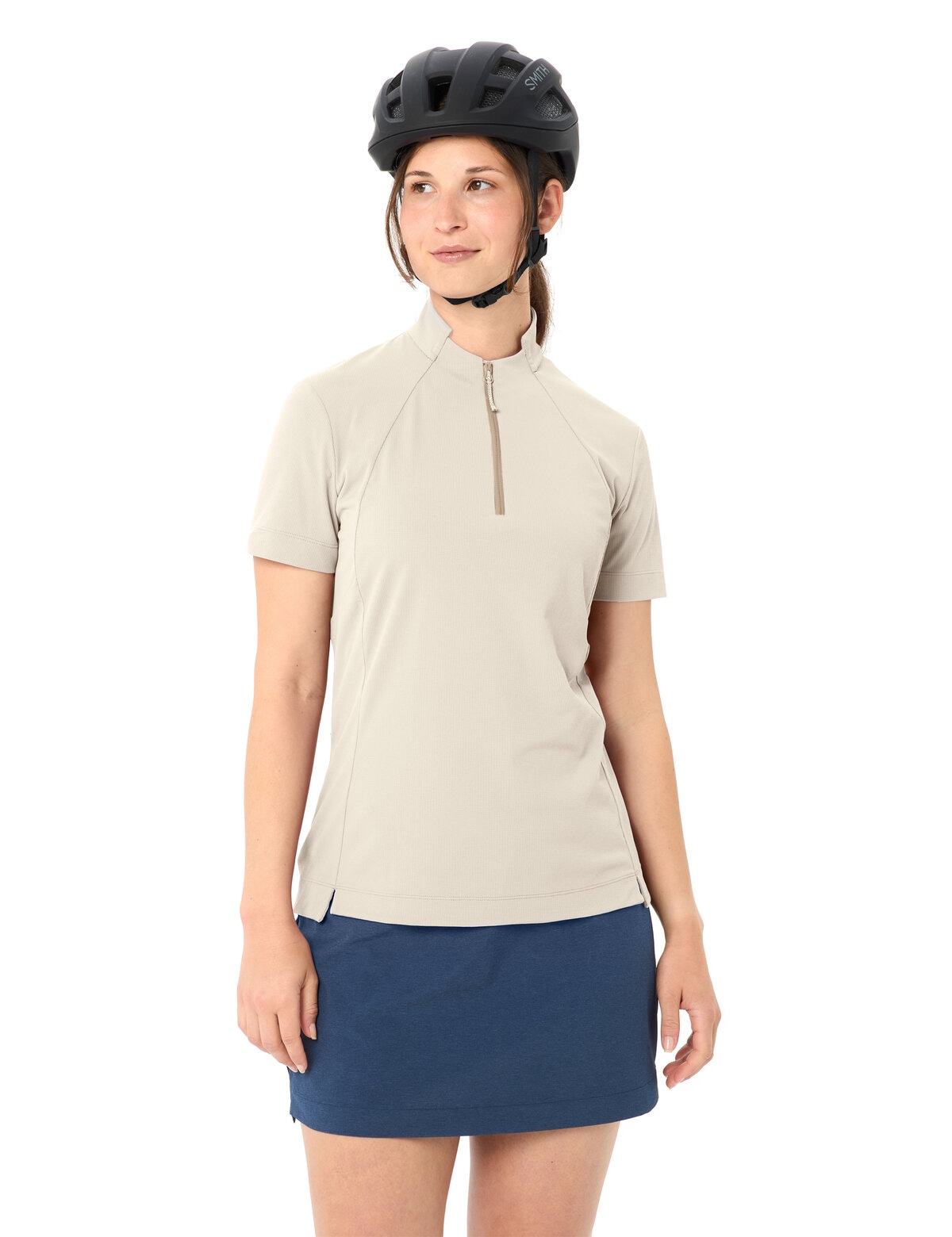 VAUDE Radtrikot "Womens Adlux HZ Shirt" für Radfahren, für Erwachsene, sportliche Passform