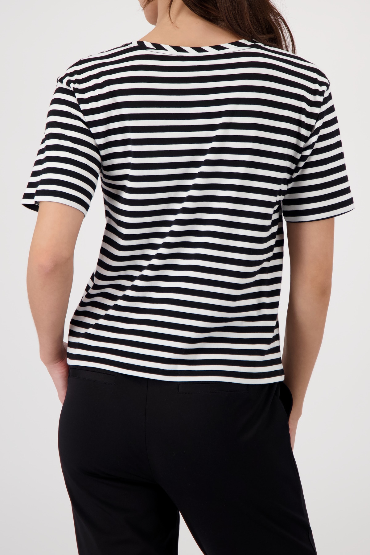 Monari T-Shirt »Shirt Basic Pima Ringel« Regular fit mit Streifenmuster