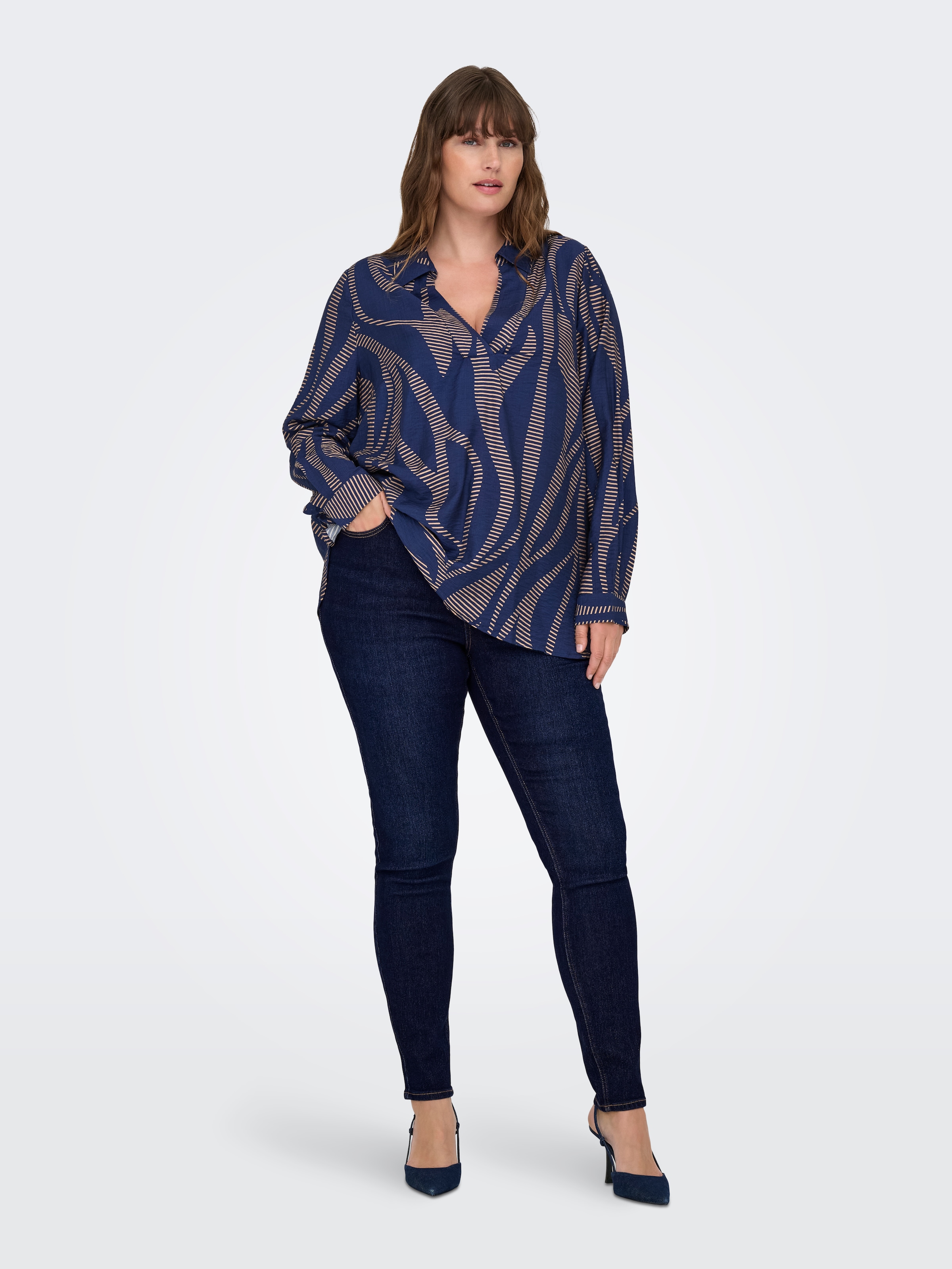 ONLY CARMAKOMA Skinny-fit-Jeans »CARCRUZ EX HW SKINNY DNM PIMBOX BF«