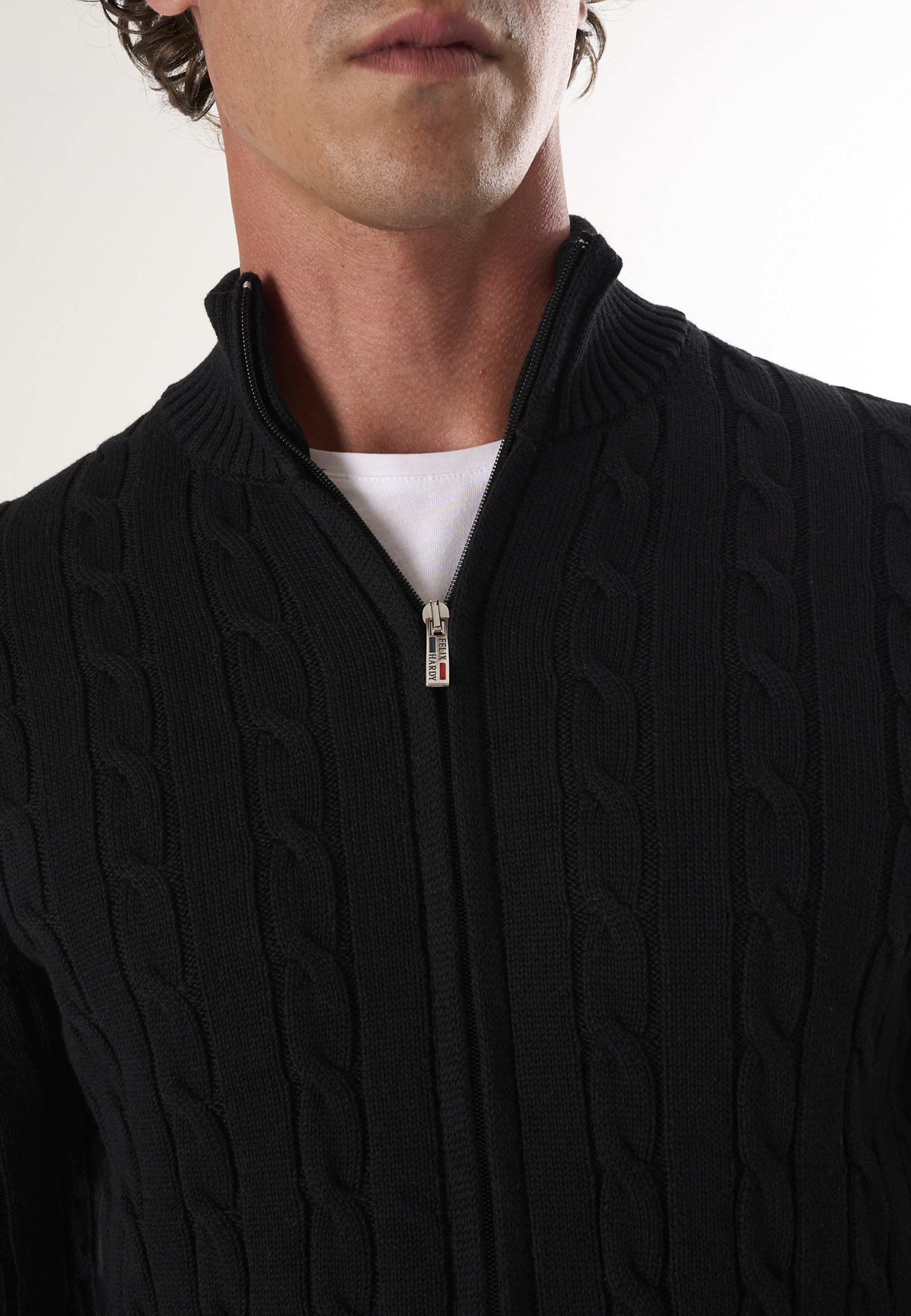 Felix Hardy Strickjacke »Strickjacke mit Zopfmuster«