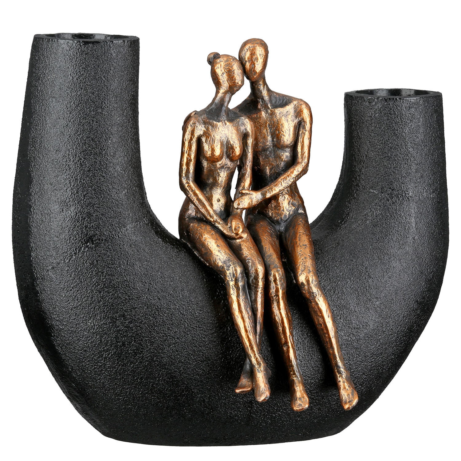 Casablanca by Gilde Tischvase »Vase Frau; Mann Movement schwarz H. 20,5 cm«, (1 St.)