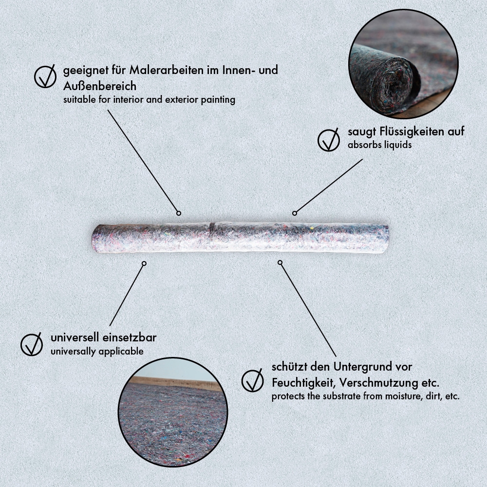 A.S. Création Malervlies »Malervlies Abdeckvlies« 180 g pro m² 1 Rolle à 1,00 m x 10,00 m