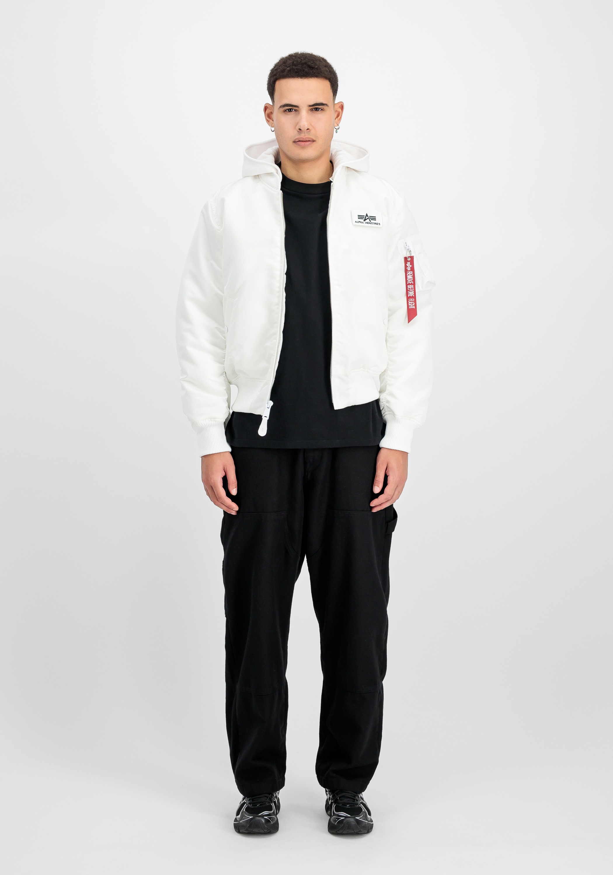 Thumbnail - Alpha Industries Bomberjacke "MA-1 Zip Hood Backprint"