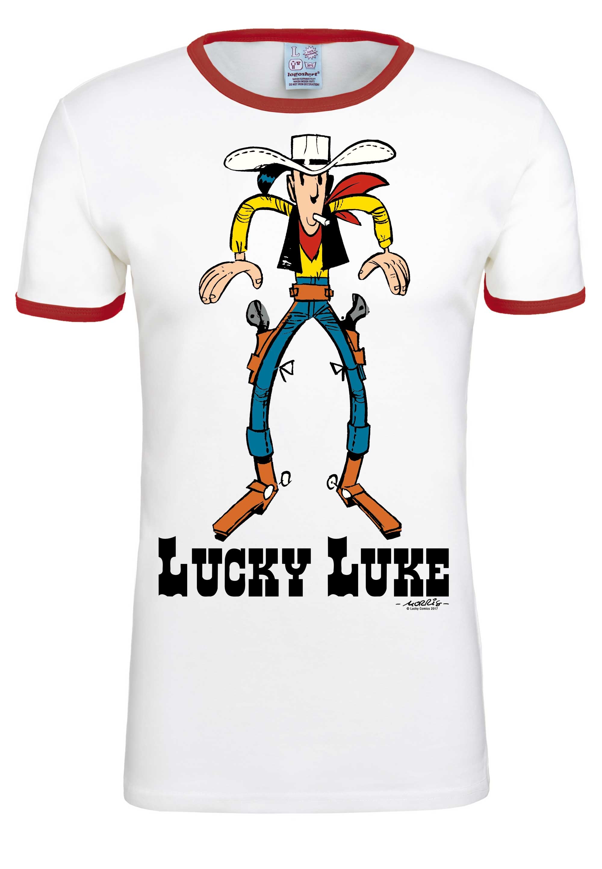 LOGOSHIRT T-Shirt »Lucky Luke«, mit lizenziertem Originaldesign