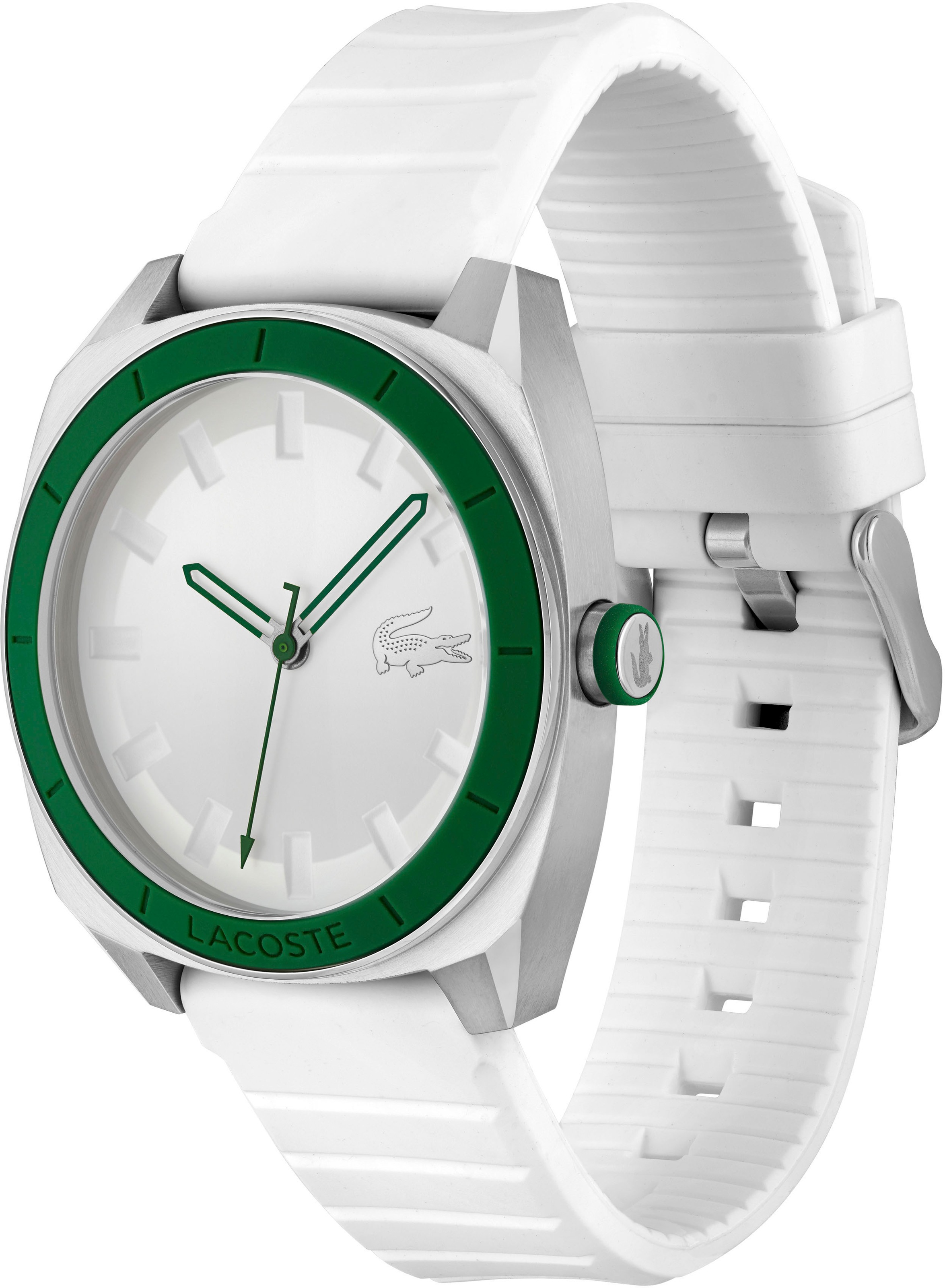 Lacoste Quarzuhr »SPRINT«, Armbanduhr, Herrenuhr, Mineralglas, Silikonarmband