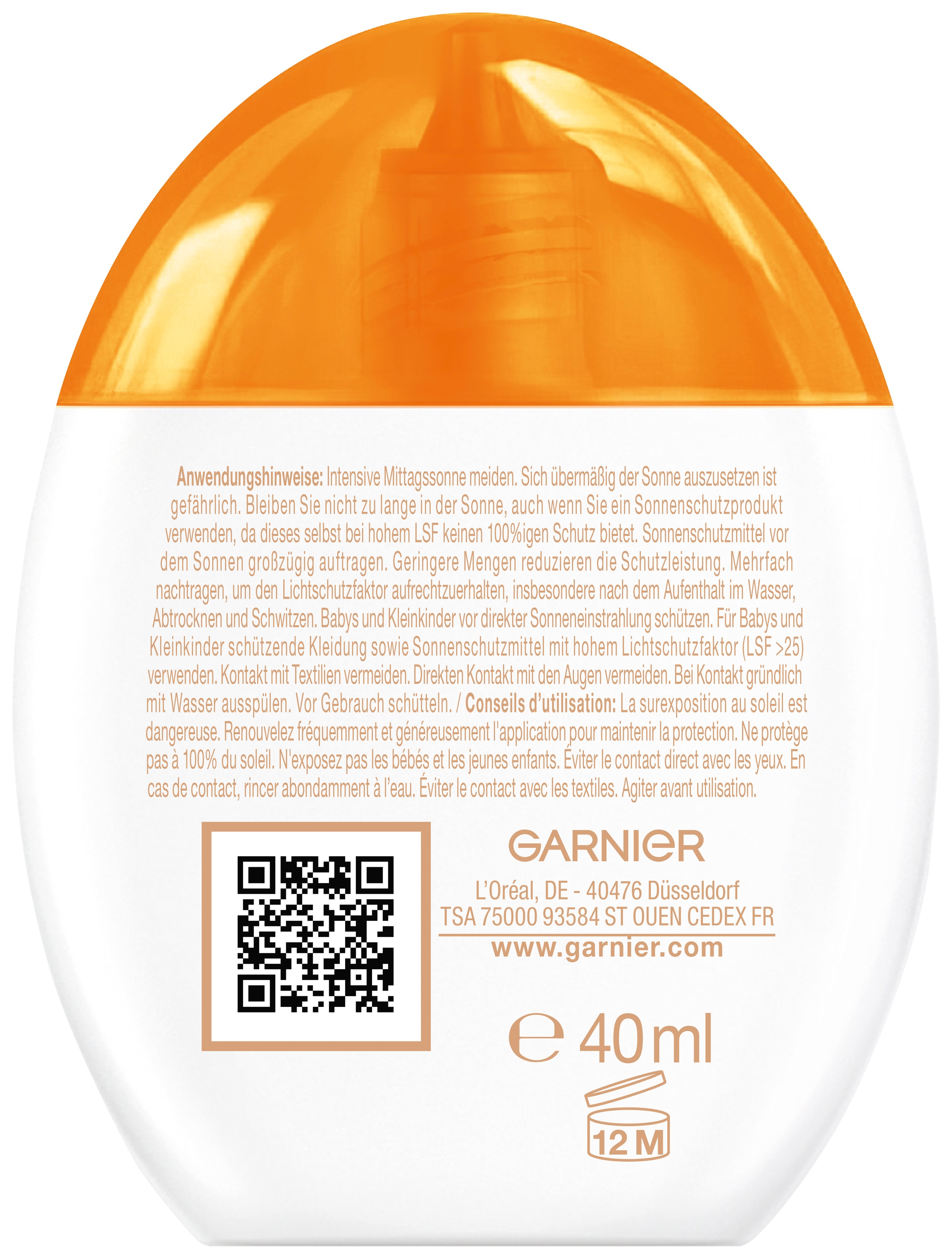 GARNIER Sonnenschutzfluid »Garnier Super UV UV-Water-Fluid Glow LSF 50« für das Gesicht, leichte Fluid-Textur, mit LSF 50
