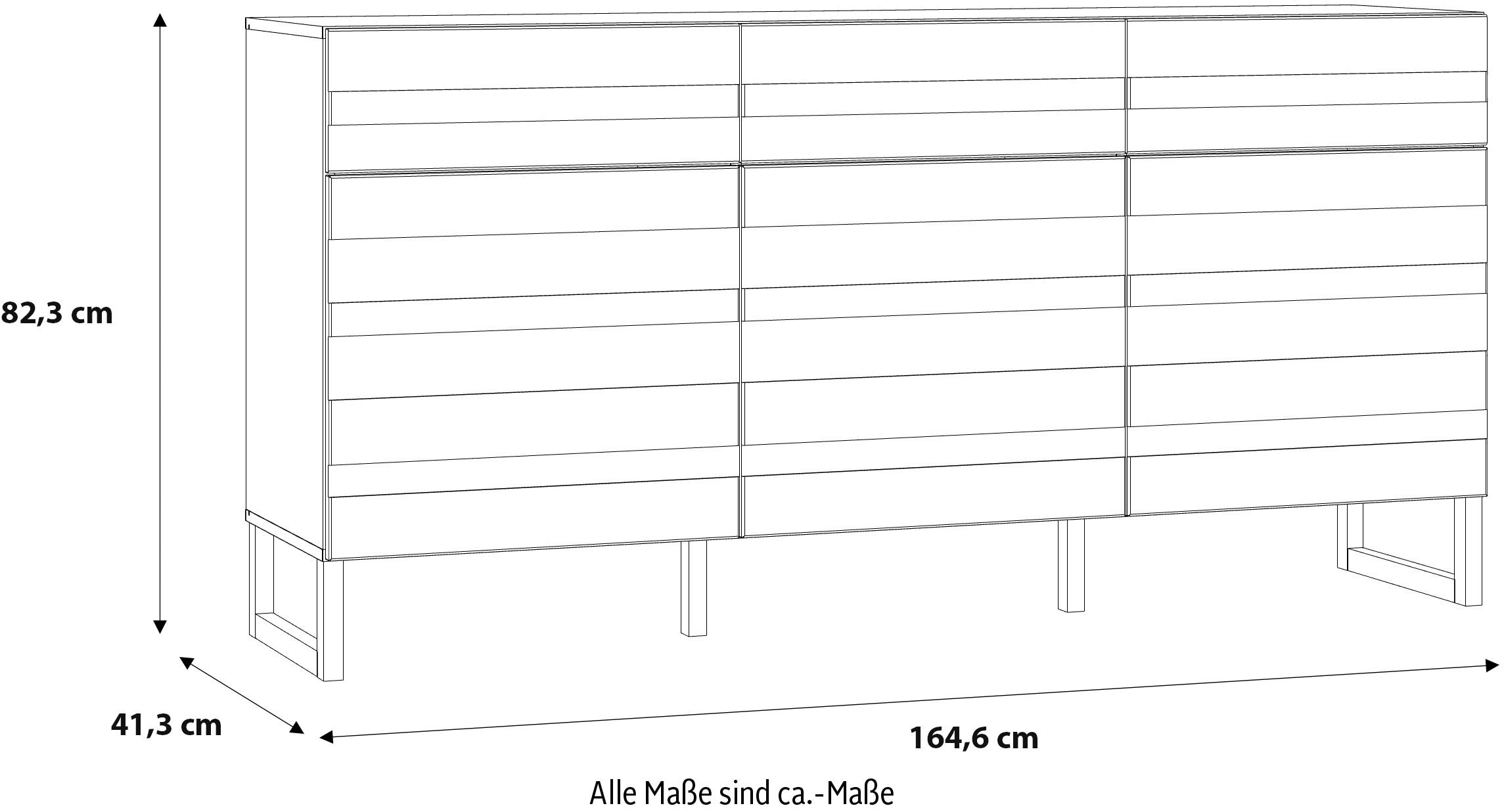 FORTE Sideboard »Bretania«