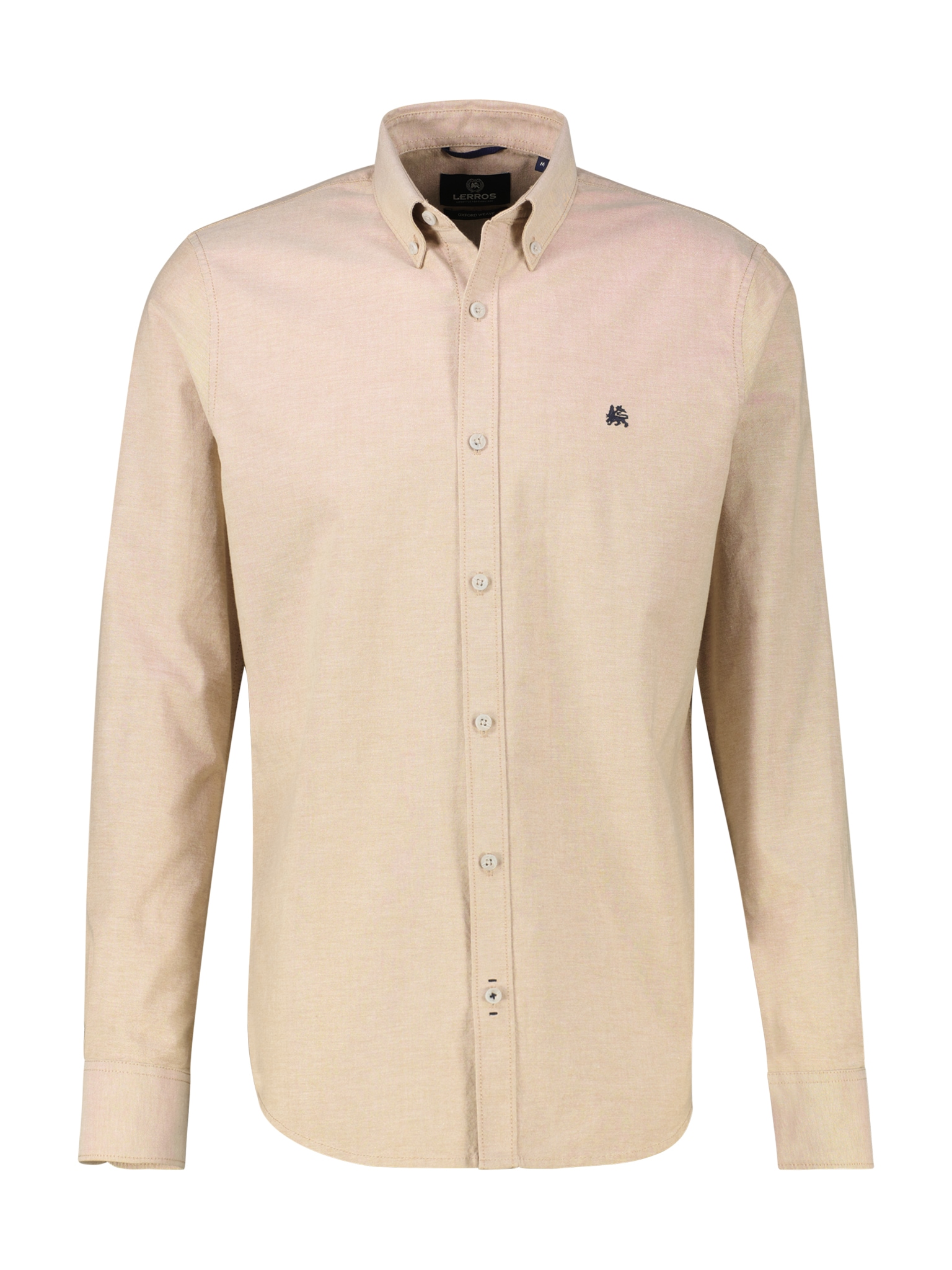 LERROS Langarmhemd »Oxford Solid« mit Button-Down-Kragen