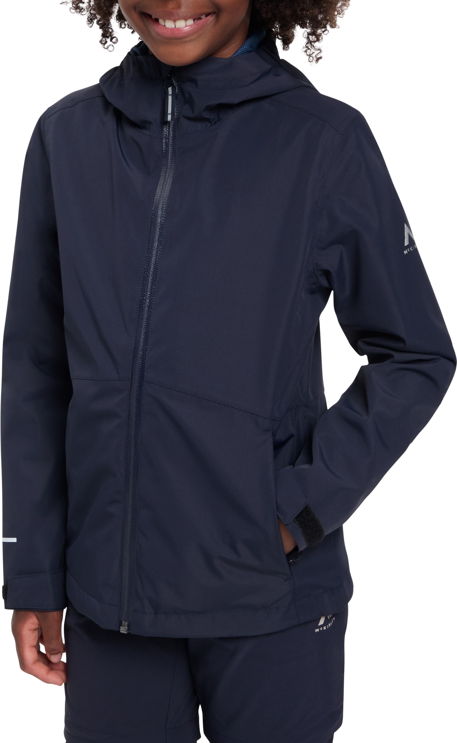 McKINLEY Outdoorjacke "MÄ.-FUNKTIONS-JACKE ALLALIN LT G" mit AQUAMAX-Technologie, mit Netzfutter, mit Kinnschutz