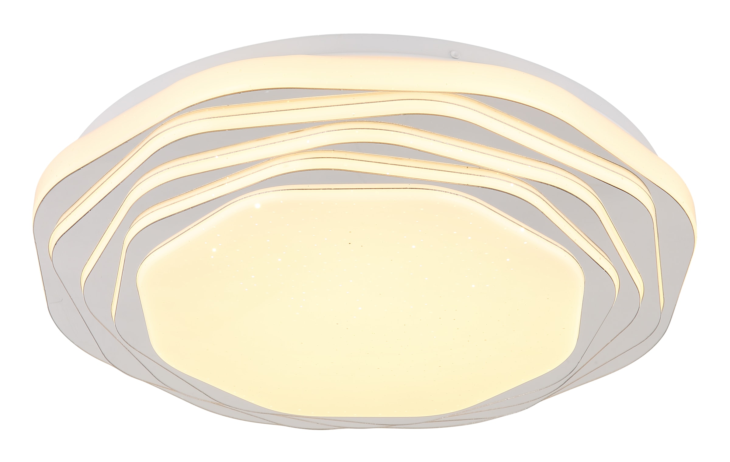 GLOBO LIGHTING LED Deckenleuchte »FLORDELIS«, Leuchtmittel LED-Modul | LED fest integriert, Deckenlampe/rund/Wohnzimmer/Schlafzimmer/elegant