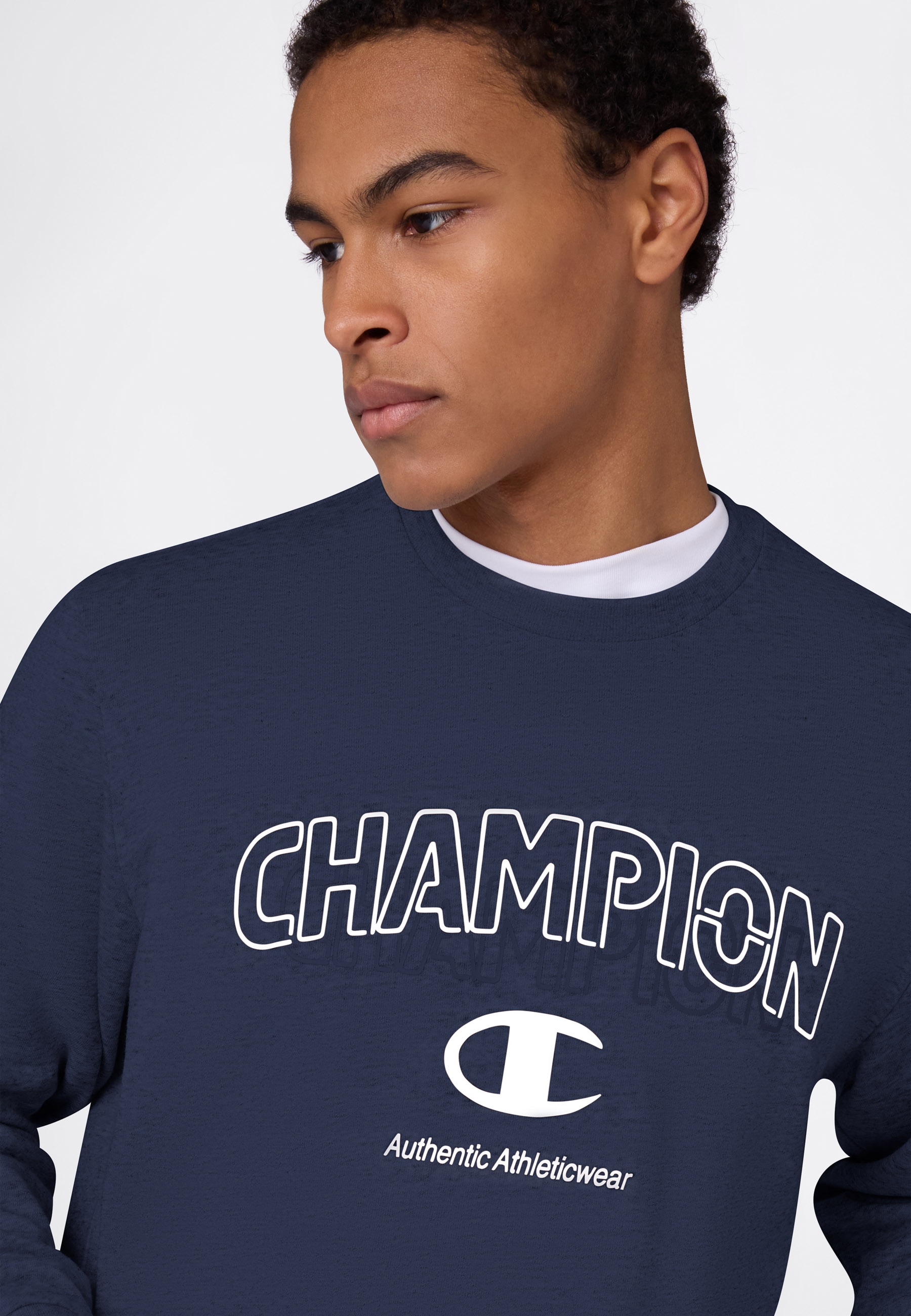 Champion Sweatshirt »Graphic Terry Crewneck Sweatshirt«, 1 tlg. sportlicher Schnitt, für Sportmode und Freizeit, Rundhalsausschnitt
