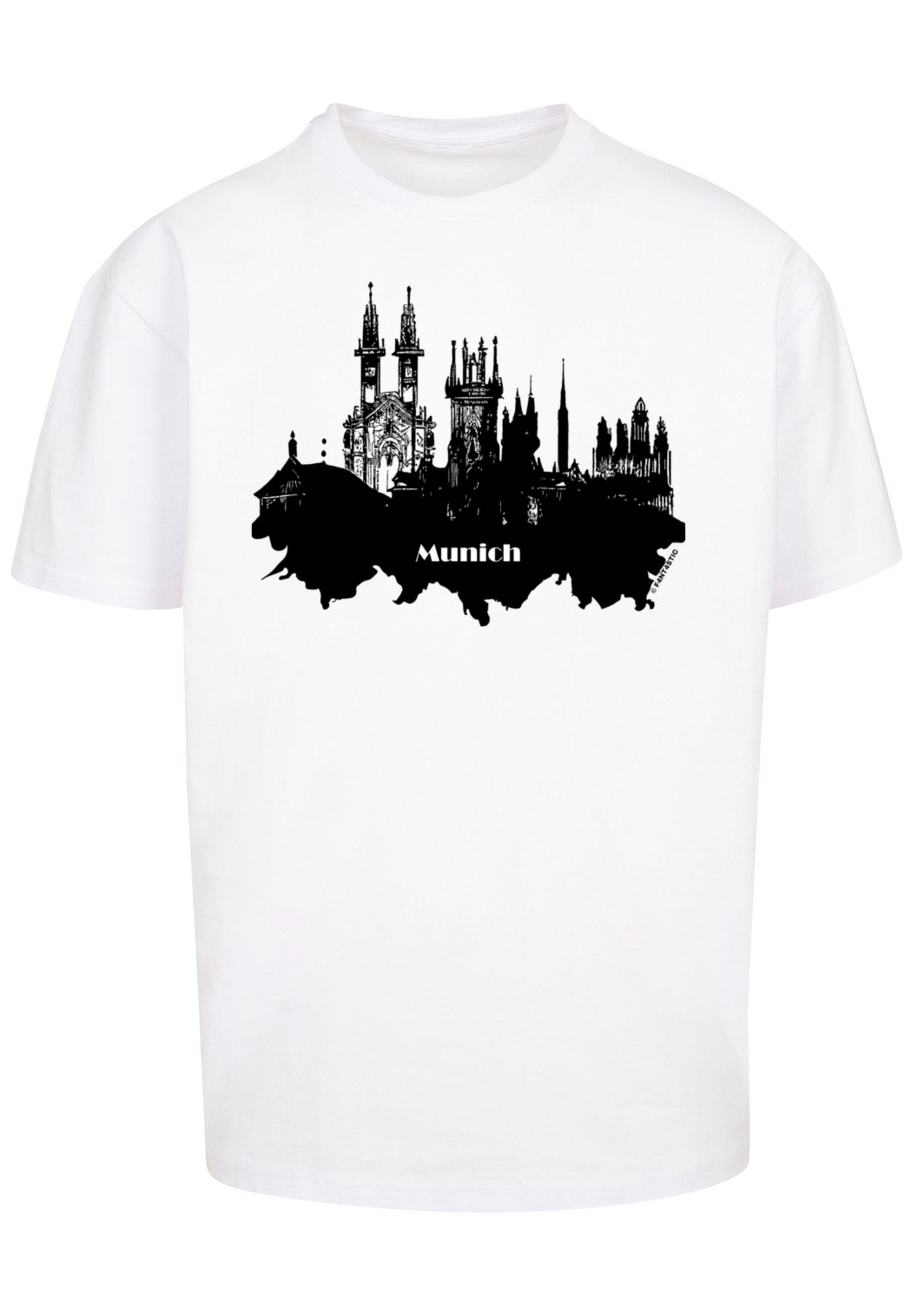 F4NT4STIC T-Shirt »Cities Collection - Munich skyline«, Print