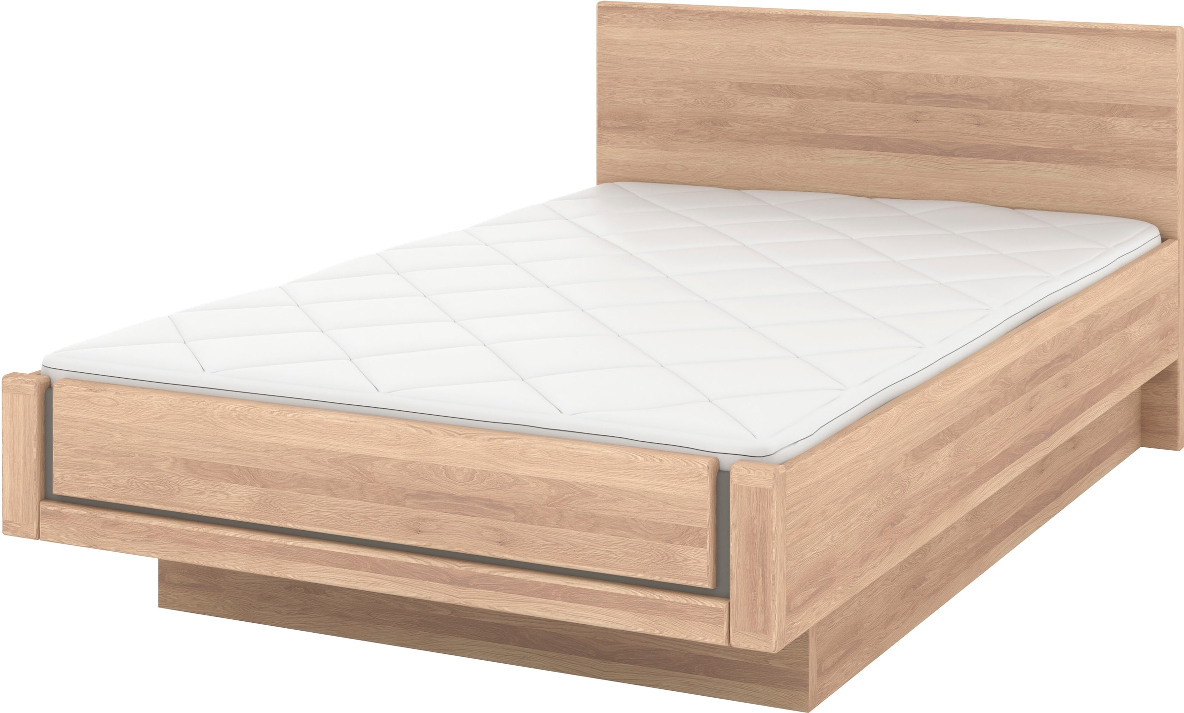 Musterring Holzbett "Sorrent, Bettgestell, Bettrahmen, teilmassiv Eiche", ( günstig online kaufen