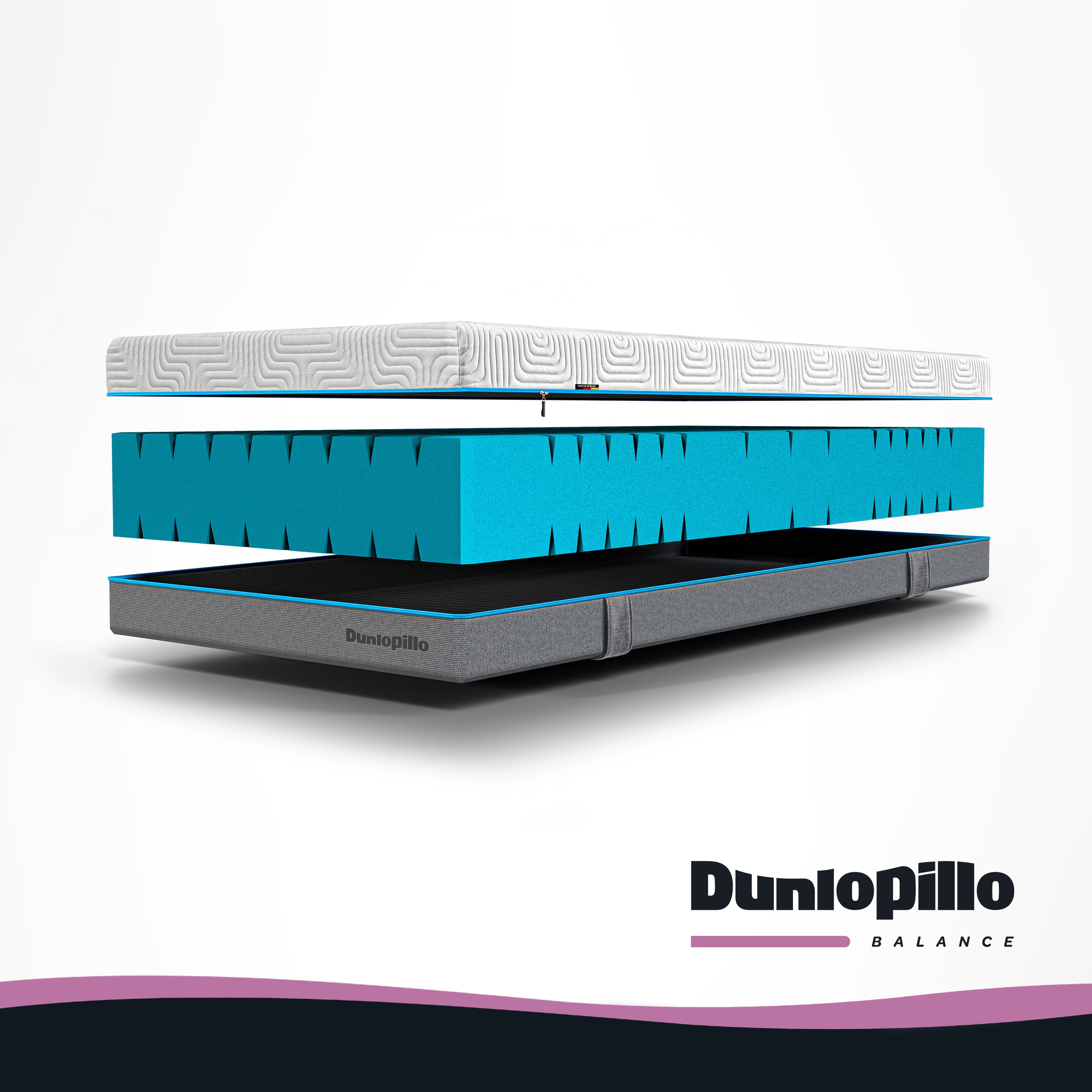 Dunlopillo Kaltschaummatratze »Dunlopillo Balance KS Matratze 90x200 und weiteren Größen« 23 cm hoch Raumgewicht: 38 kg/m³ 1-tlg., 1 Stk. tlg. Stabilisierung & Entlastung für Ihr Wohlbefinden