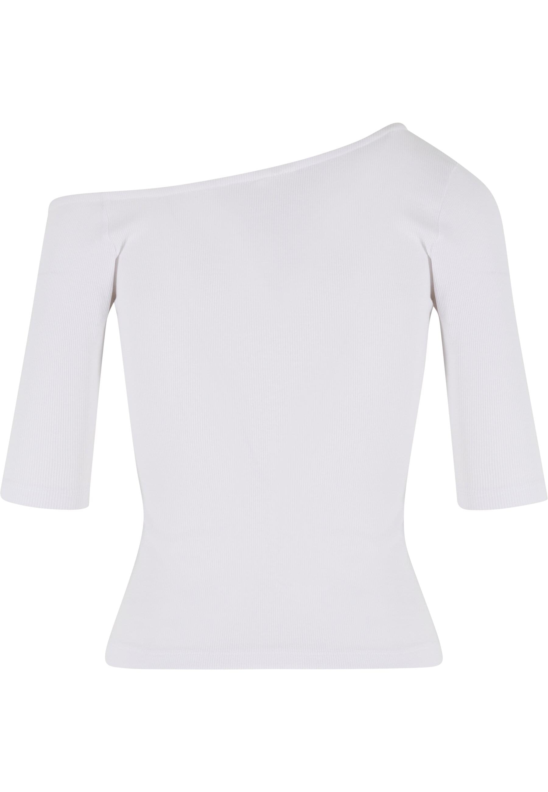 URBAN CLASSICS T-Shirt »Urban Classics Ladies Organic Asymmetric Rib Tee 2-Pack«, (1 tlg.)