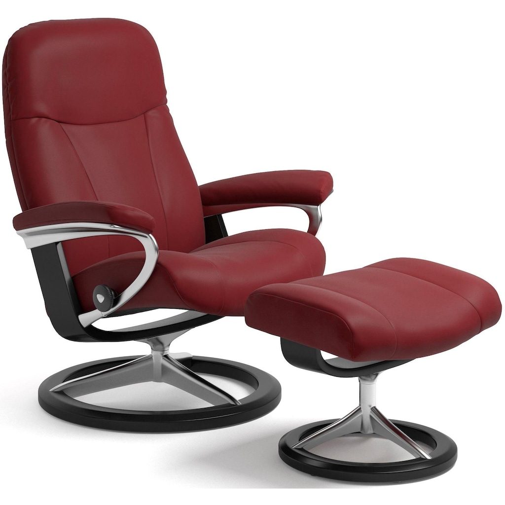 Stressless® Relaxsessel »Garda«, (Set, Relaxsessel mit Hocker)