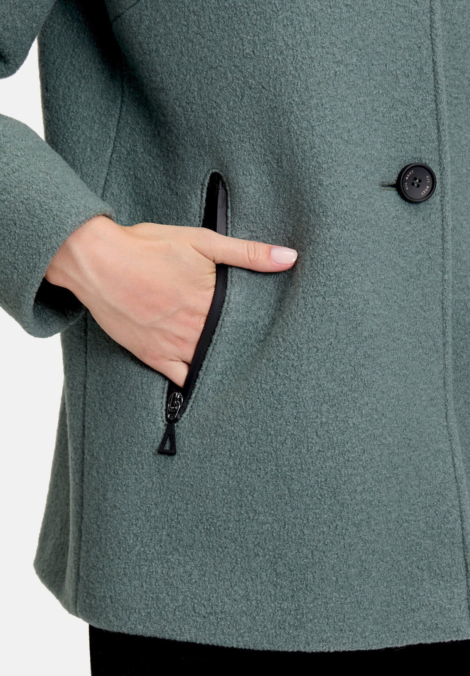 Gil Bret Wolljacke »Damen mit Kapuze« mit Kapuze
