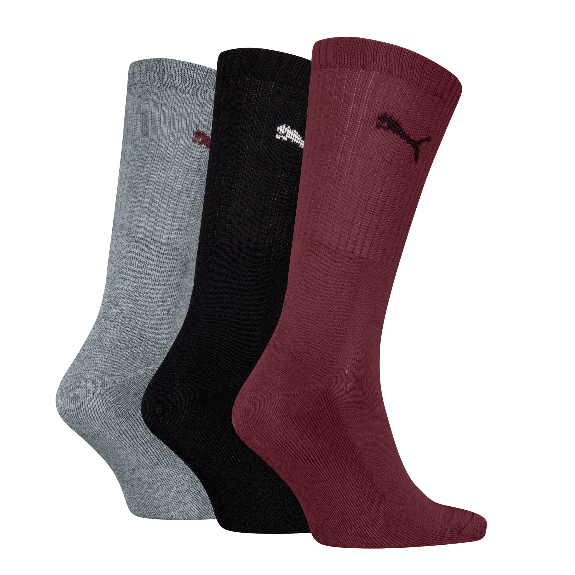PUMA Socken "PUMA UNISEX CREW SOCK 3P", (3 Paar), mit farblichem Logo günstig online kaufen