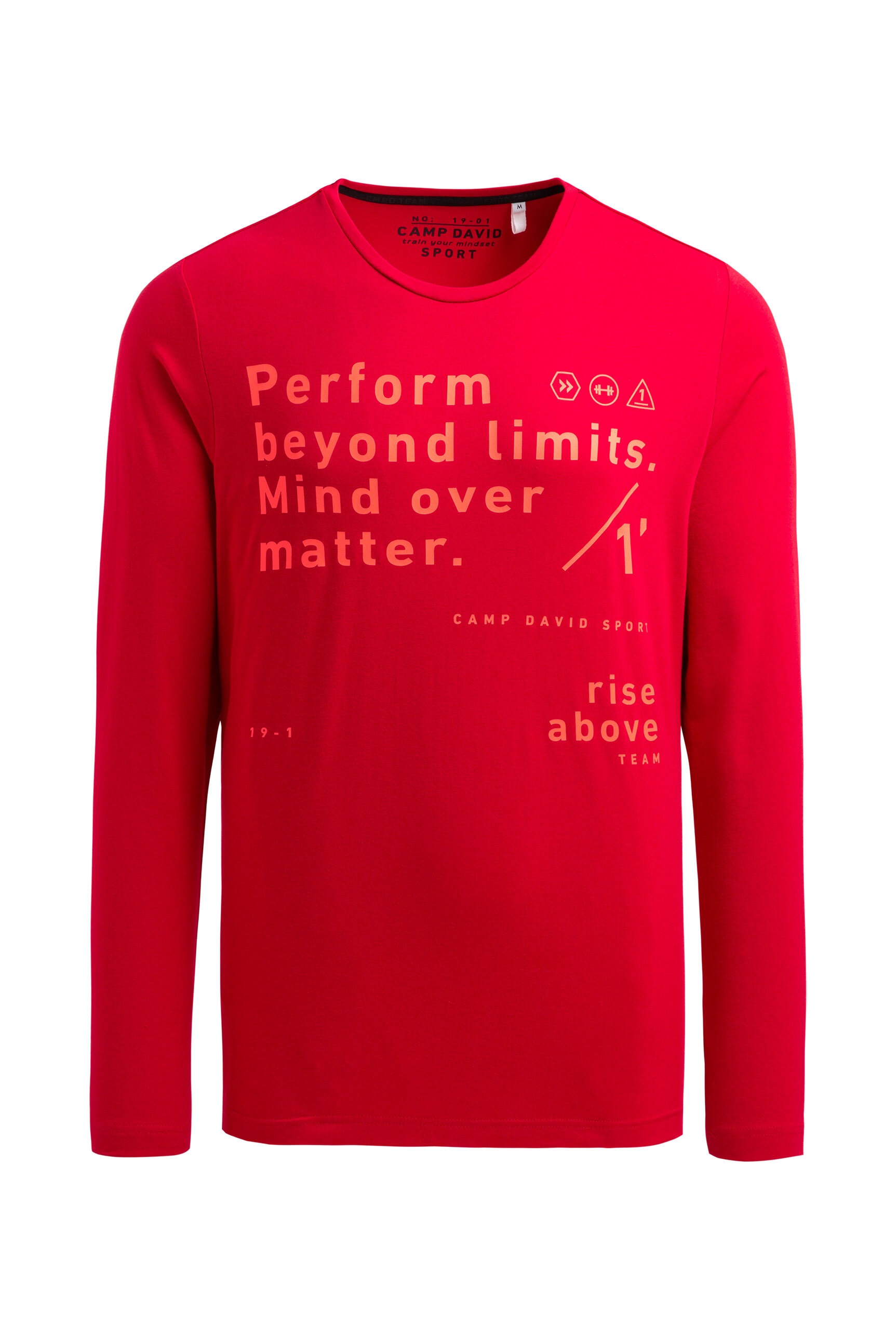 CAMP DAVID Rundhalsshirt mit Baumwolle