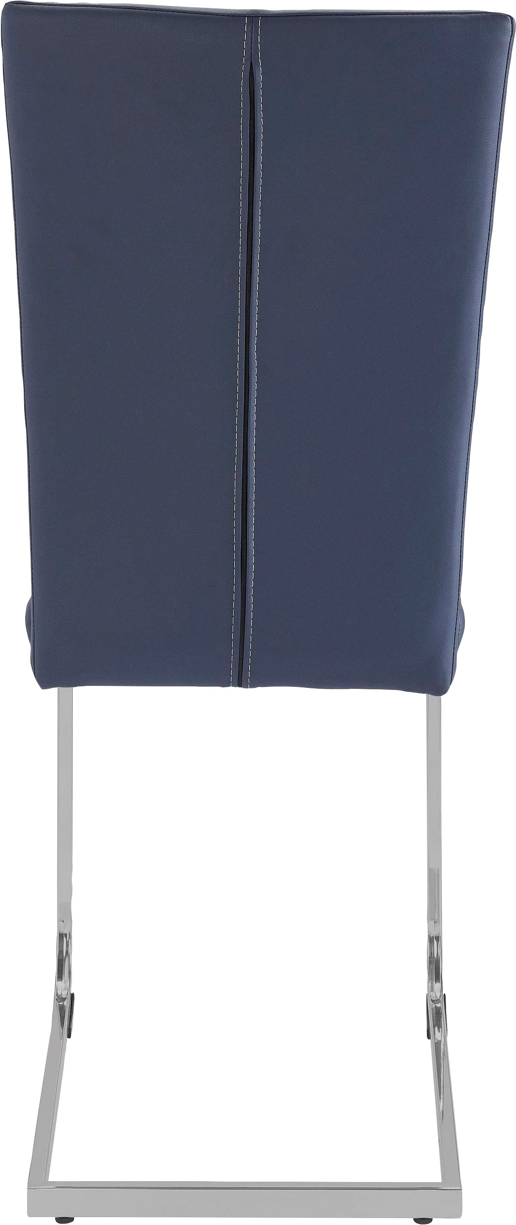 Home affaire Freischwinger »Nils« (Set) 2 Stk.Stuhl belastbar bis 120 Kg, Gestell Metall im Chrom-Look oder Schwarz