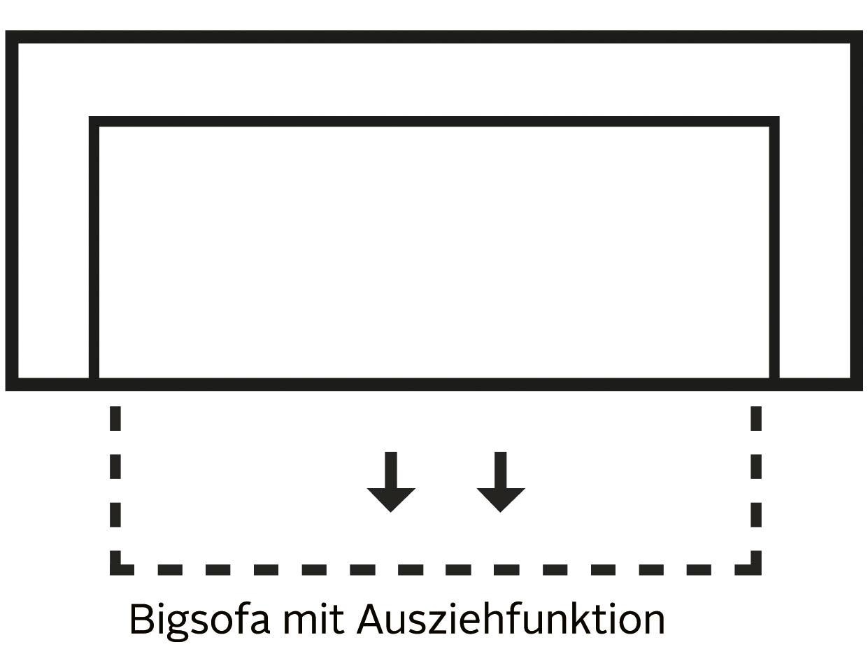 Home affaire Schlafsofa »Roma Matratzenhöhe 14 cm«, Dauerschlaffunktion, mit Unterfederung, Lattenrost, Matratze