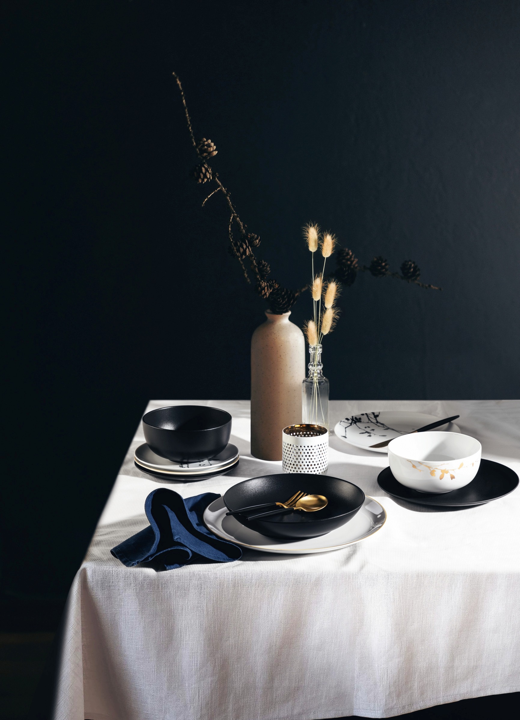 Thumbnail - Seltmann Weiden Untertasse "Liberty - Velvet Black", (1 St.), Espressountertasse 12 cm