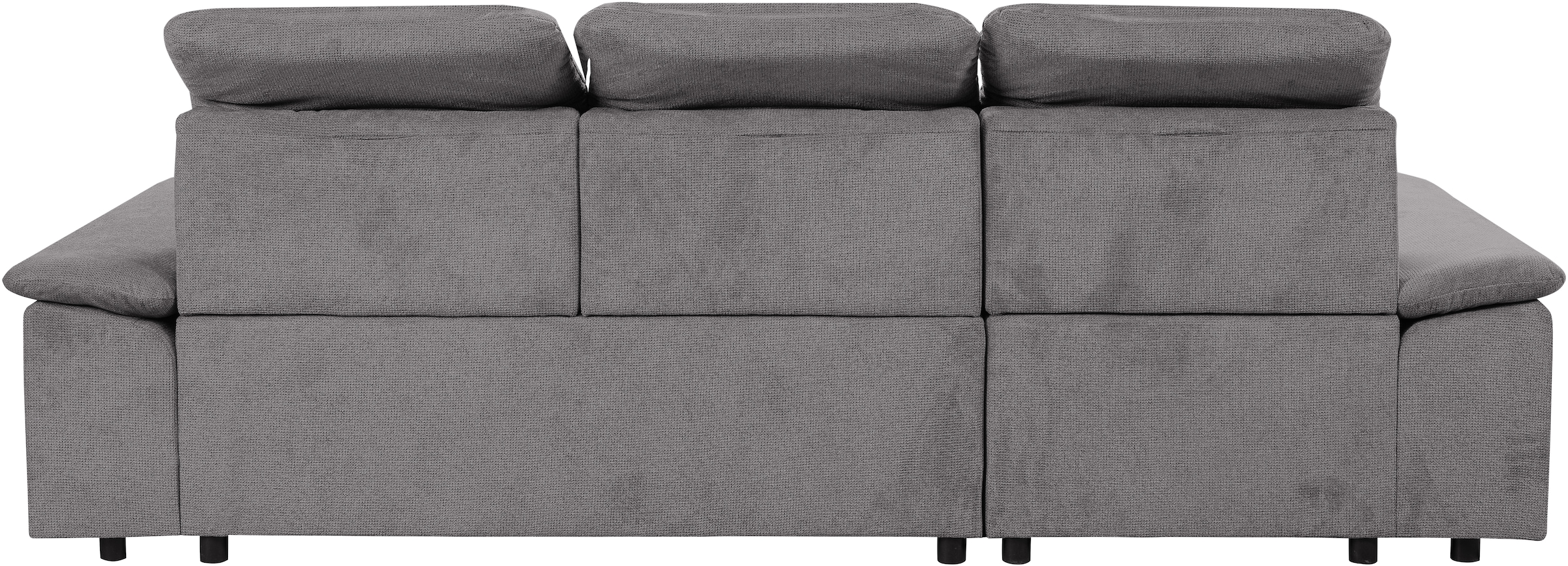 WERK2 Ecksofa Carmen, Sofa, Eckcouch mit Schlaffunktion, Bettkasten und Sitztiefenverstellung