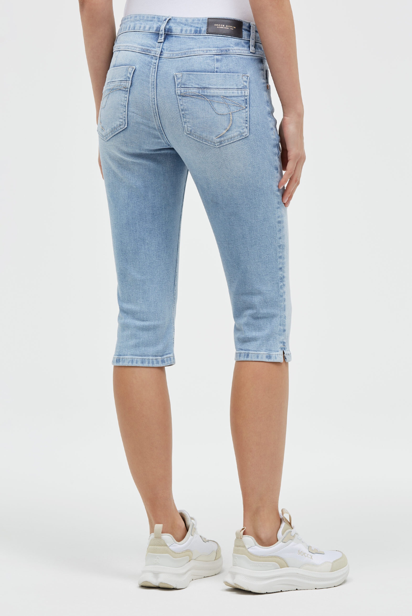 SOCCX Regular-fit-Jeans mit normaler Leibhöhe