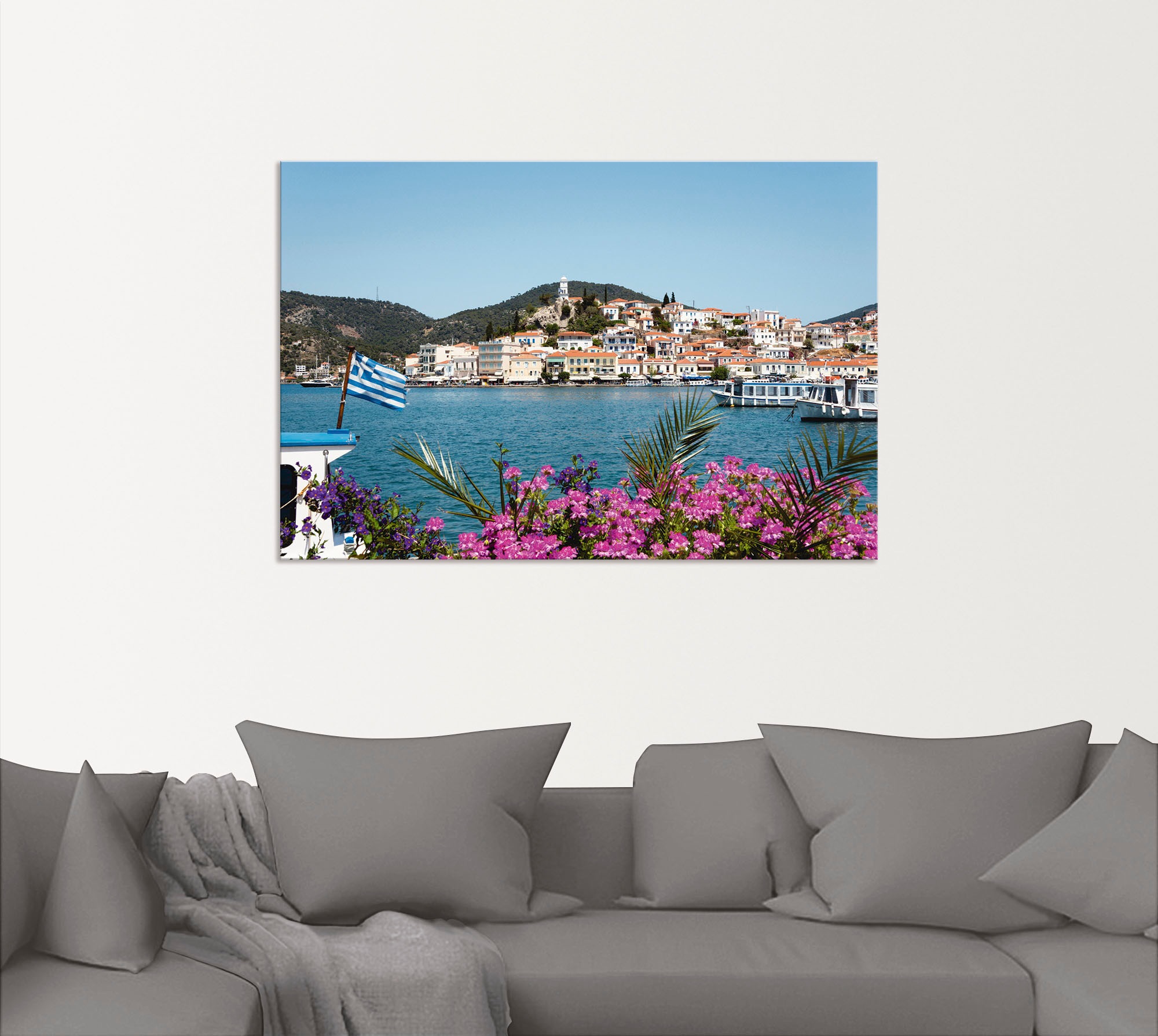 Artland Wandbild »Insel Poros«, Griechenland, (1 St.), als Poster, Wandaufkleber in verschied. Größen