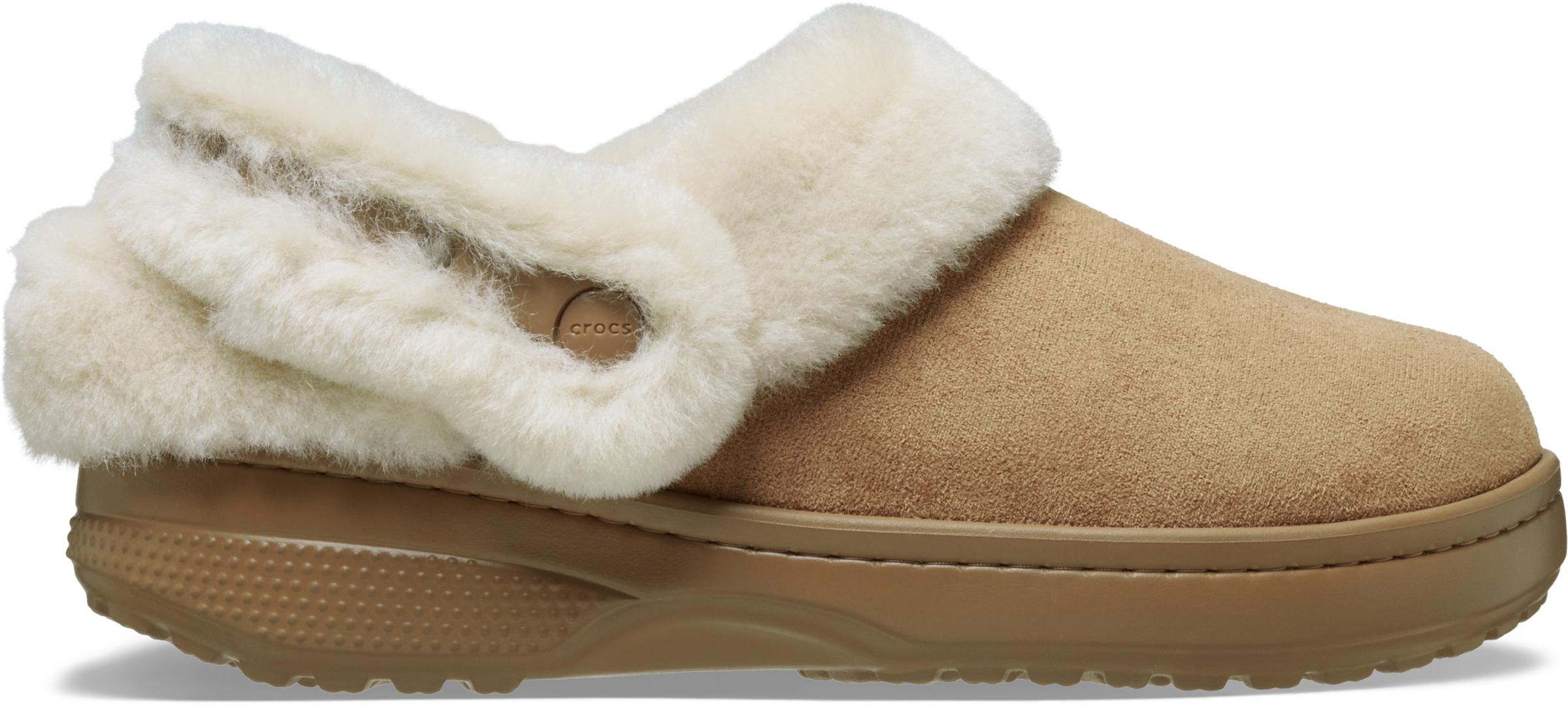 Crocs Hausschuh »Unfurgettable Vegan Suede Clog«  Schlupfschuh, Homeslipper mit Warmfutter