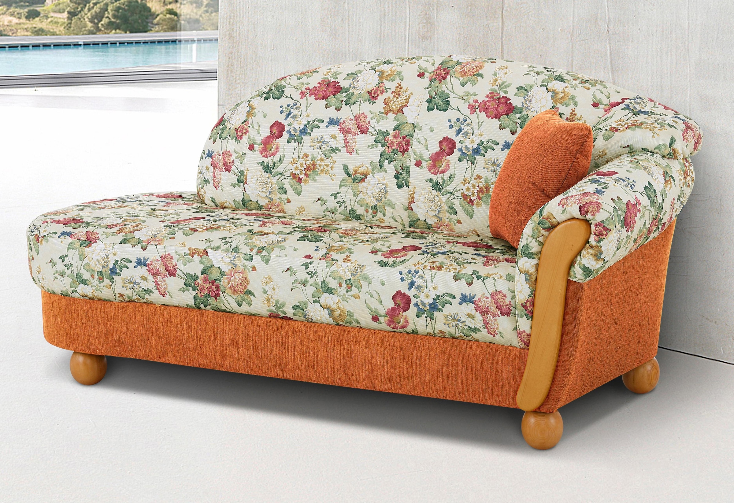 Home affaire Ottomane "Milano, bequemes solitär Sofa im Landhaus-Stil, B/T/ günstig online kaufen