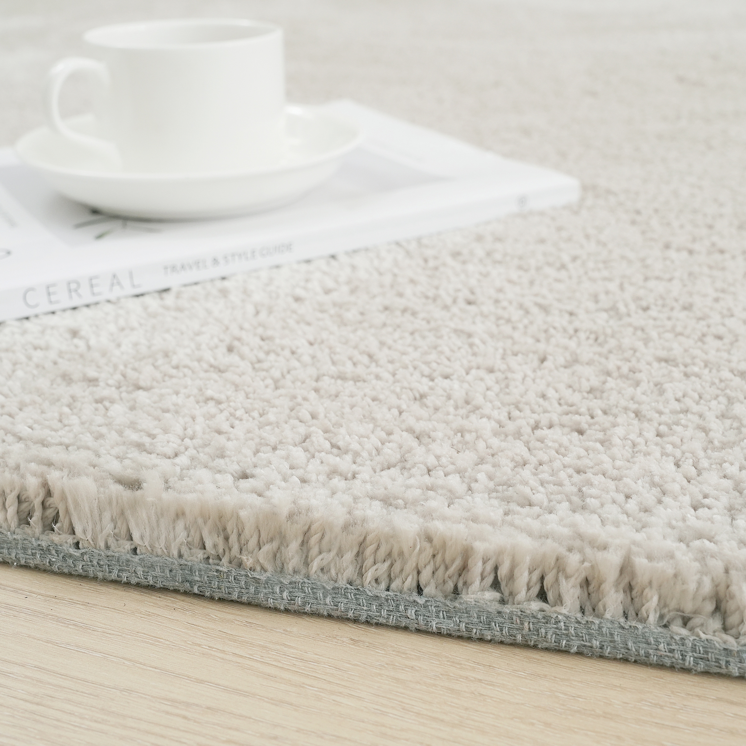 LeGer Home by Lena Gercke Hochflor-Teppich »Halrum, einfarbig,«, organische Form