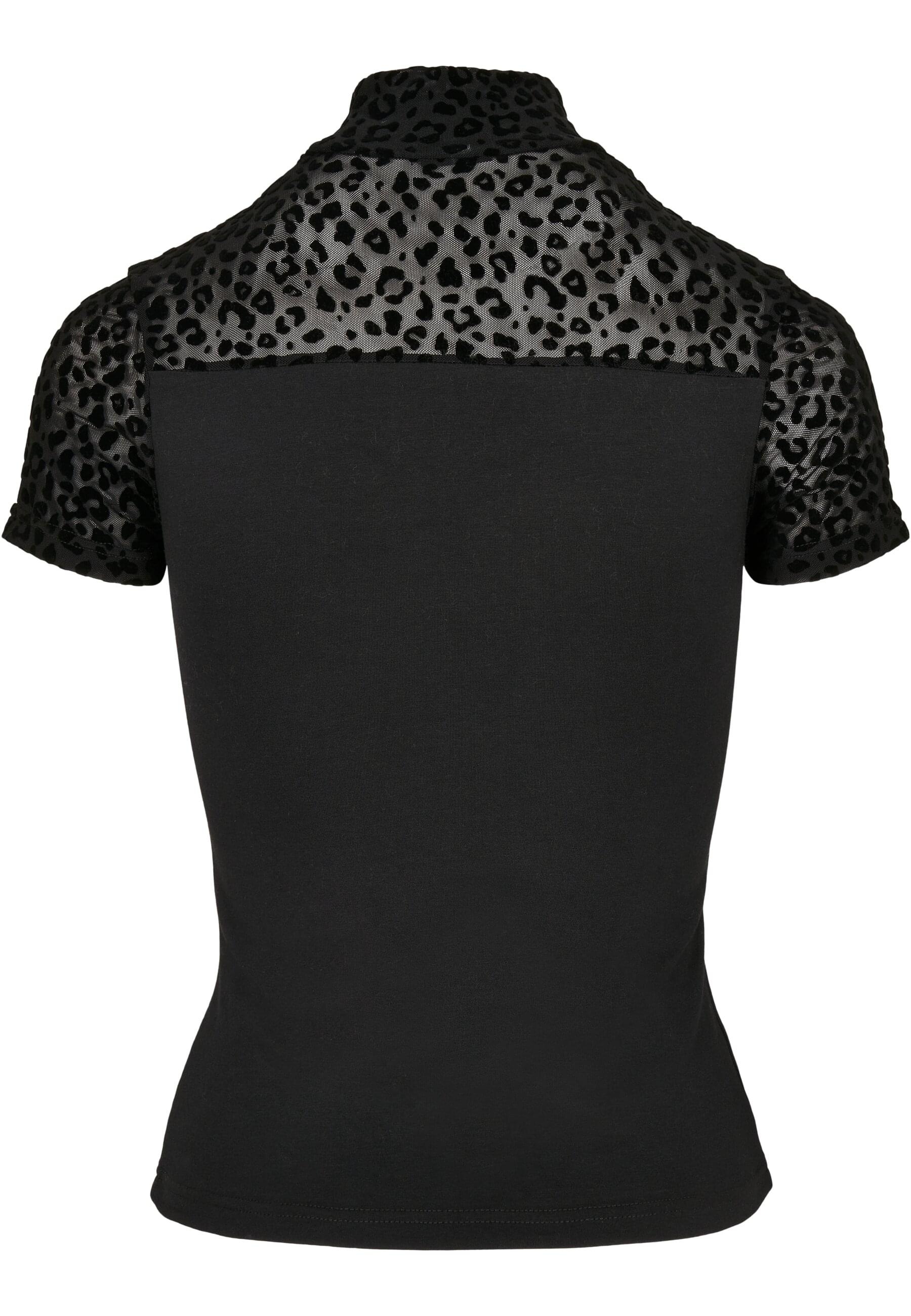 URBAN CLASSICS T-Shirt »Urban Classics Damen Ladies Flock Lace Turtleneck Tee«, (1 tlg.)