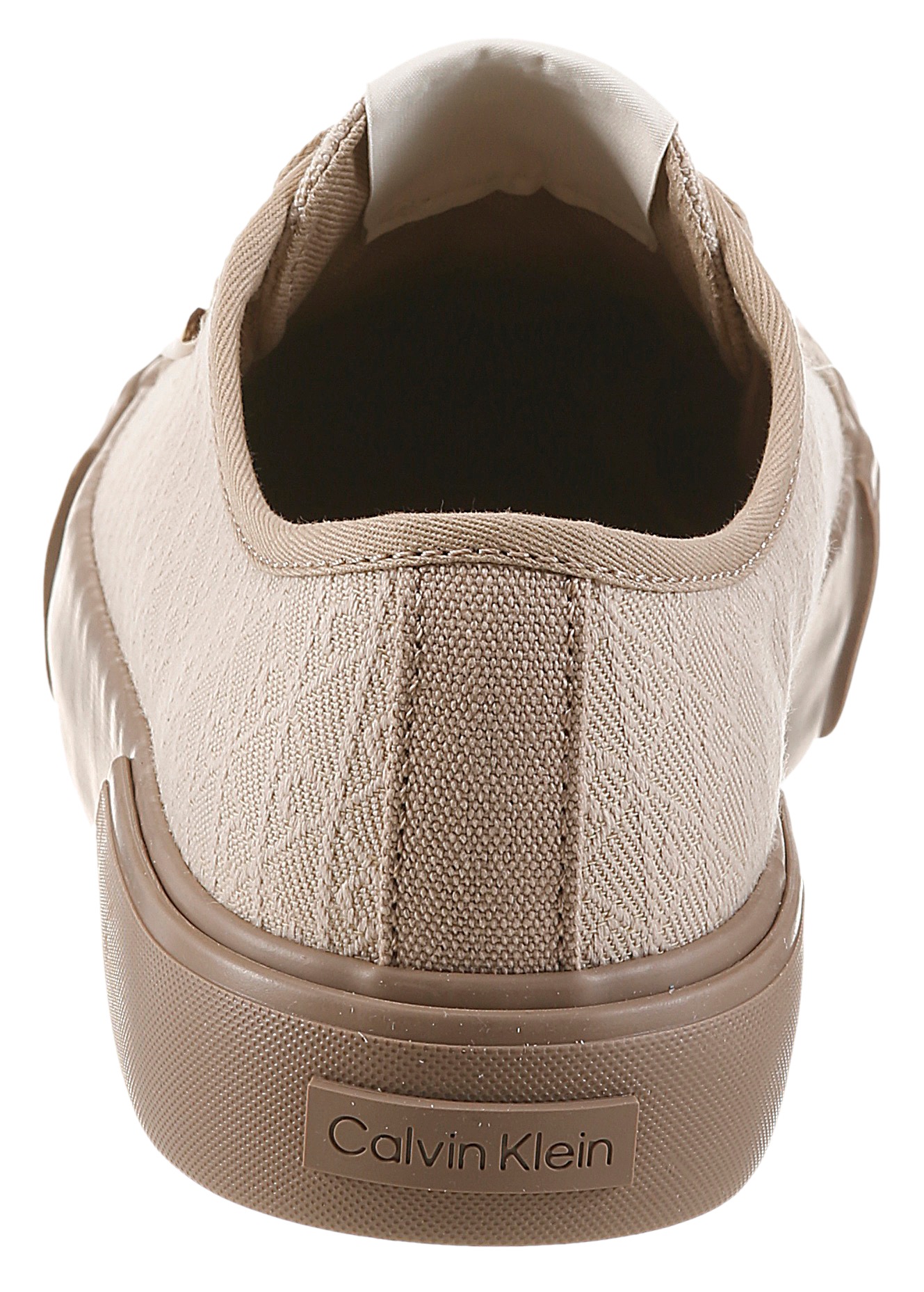 Calvin Klein Plateausneaker »VULC LOW LACEUP AOP CANVAS«  Freizeitschuh, Halbschuh, Schnürer mit Plateau