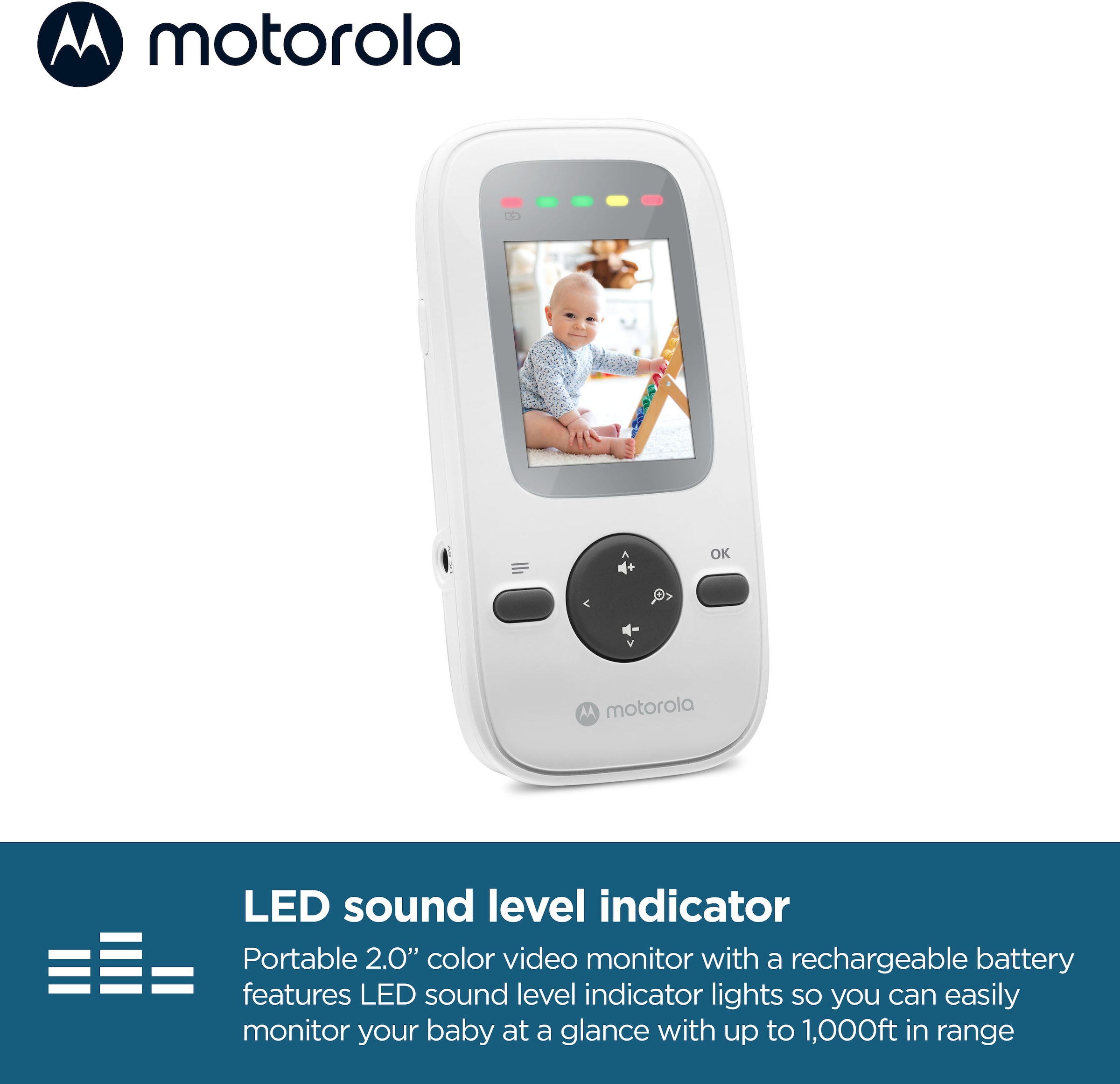 Motorola Babyphone »Video Nursery VM481«, 2-Zoll-Farbdisplay
