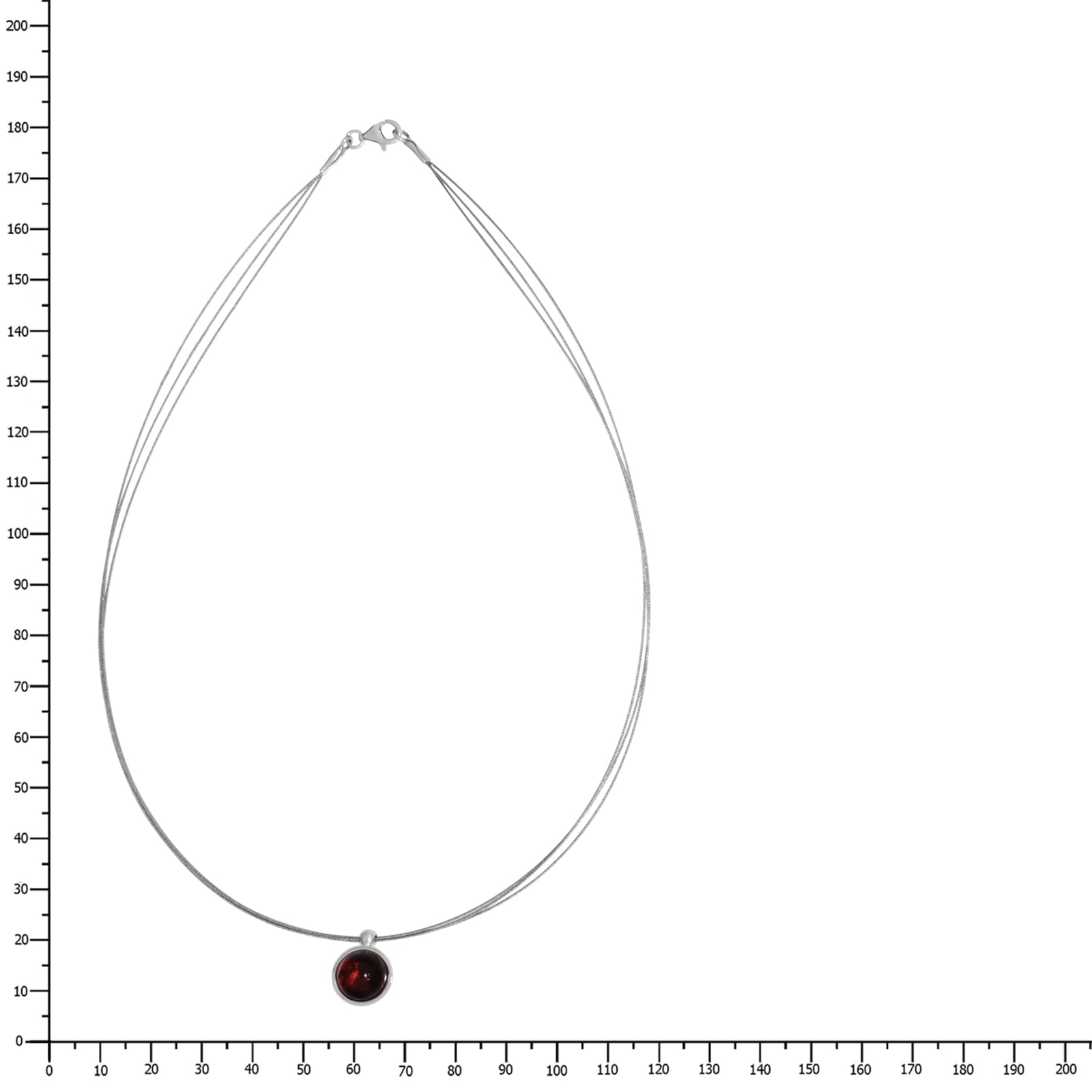OSTSEE-SCHMUCK Collier »Ostsee-Schmuck Collier Kugel 10 mm-Sarah Vicenca«, (1 tlg.)