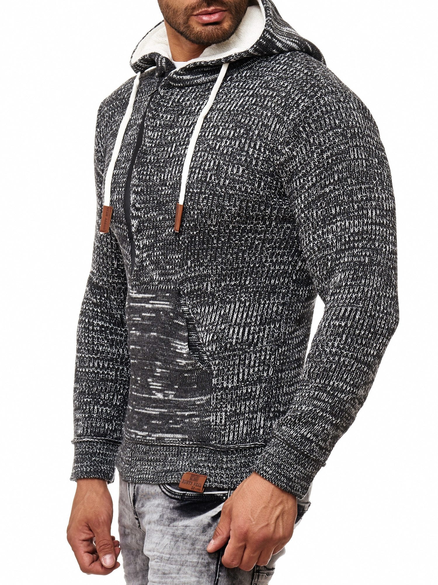 Rusty Neal Kapuzensweatshirt, Ausschnitt kaufen stylischem mit ▷ | BAUR