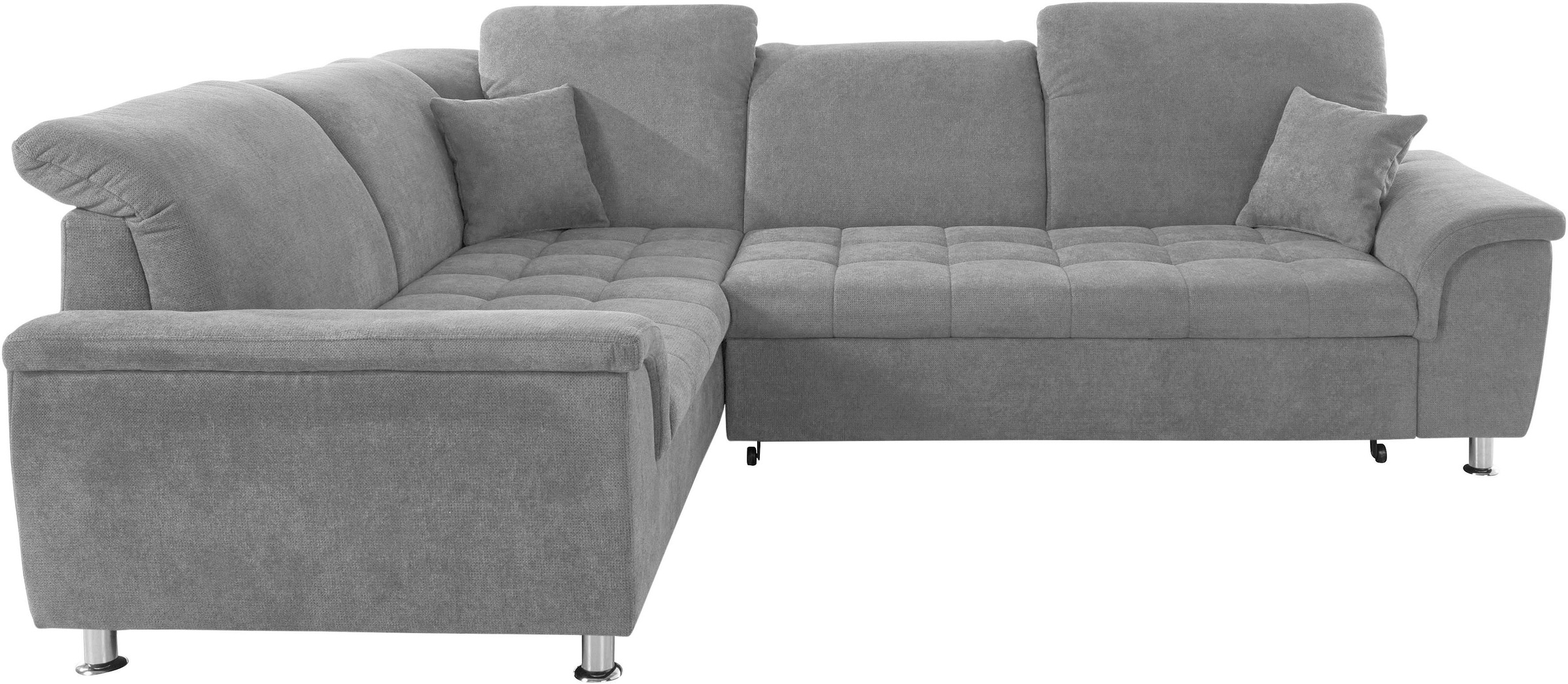 DOMO collection Ecksofa "Franzi, zeitlos und elegant, moderne Sitzheftung, günstig online kaufen
