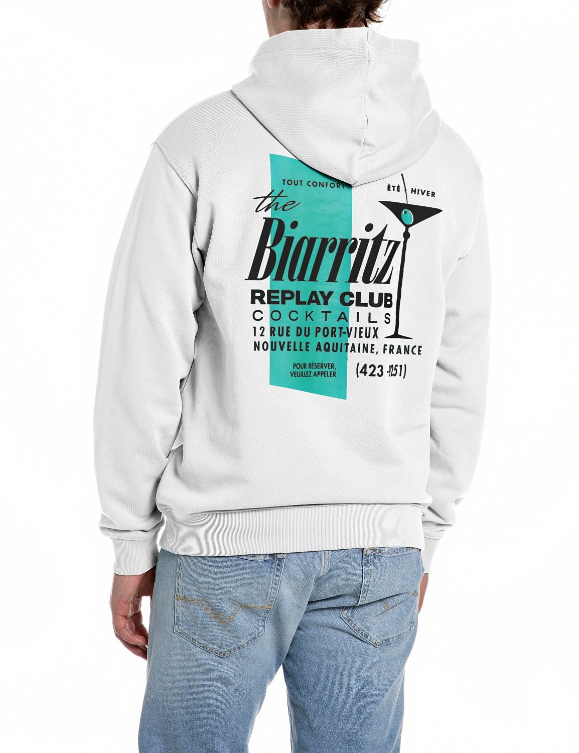 Replay Hoodie, mit großem Rückenprint günstig online kaufen