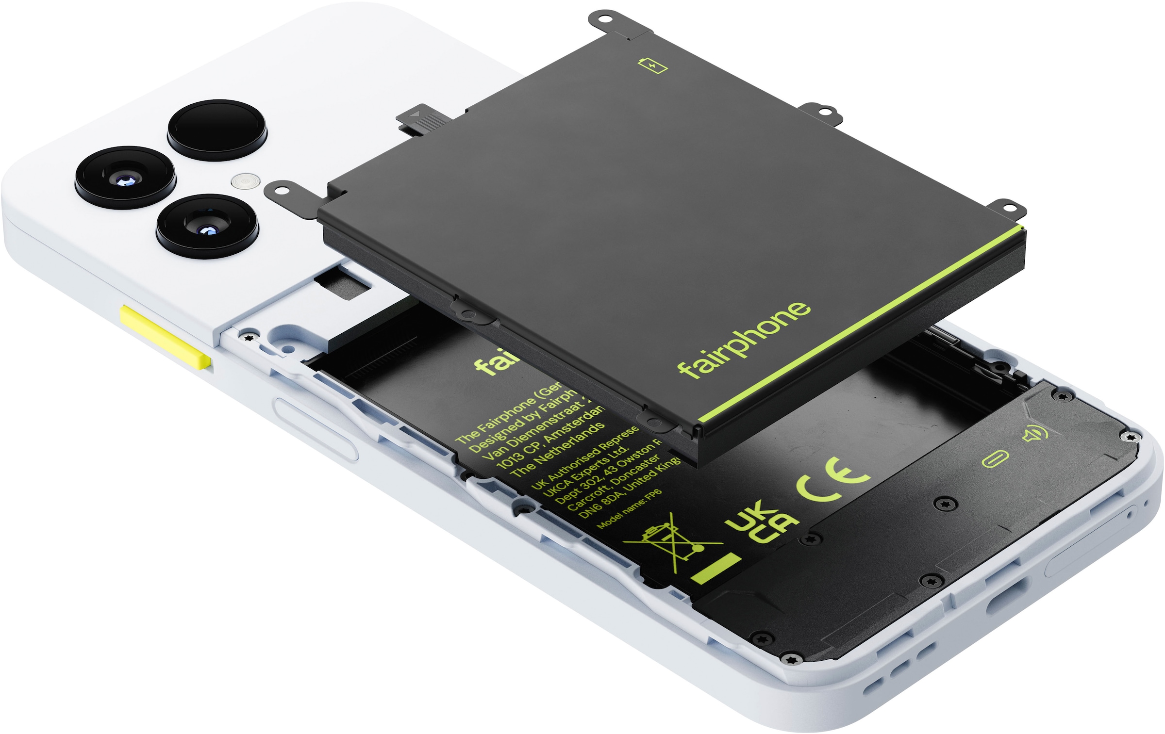 Fairphone Smartphone »Das Fairphone (Gen. 6)«, Cloud White