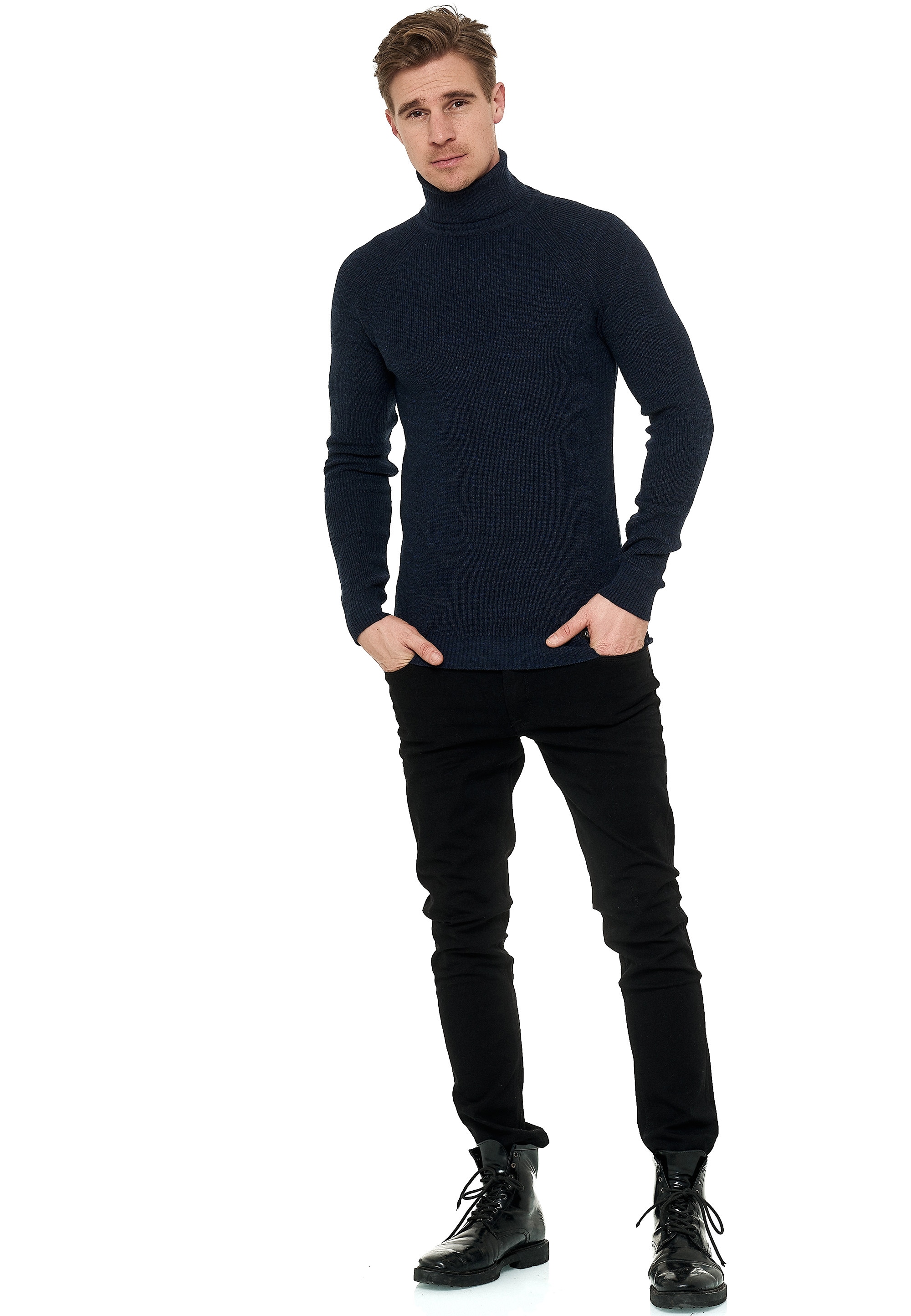 Rusty Neal Rollkragenpullover, mit stilvollem Hochkragen