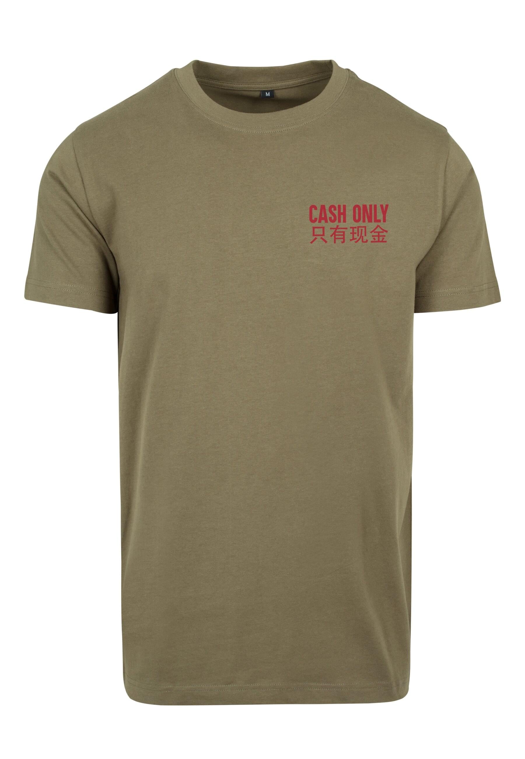 MisterTee Kurzarmshirt "MisterTee Herren Cash Only Tee" 1 Stk. tlg. günstig online kaufen