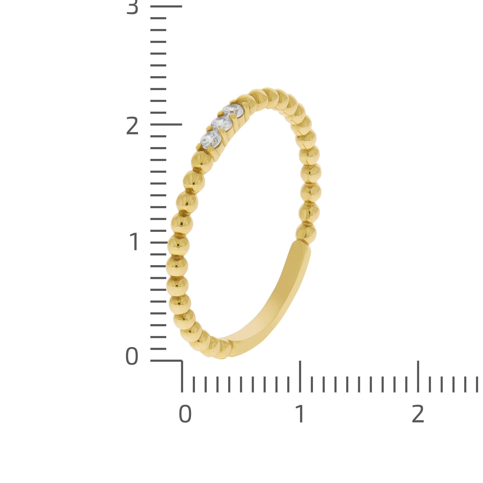 Fascination by Ellen K. Fingerring »Gold 375 mit Zirkonia weiß«