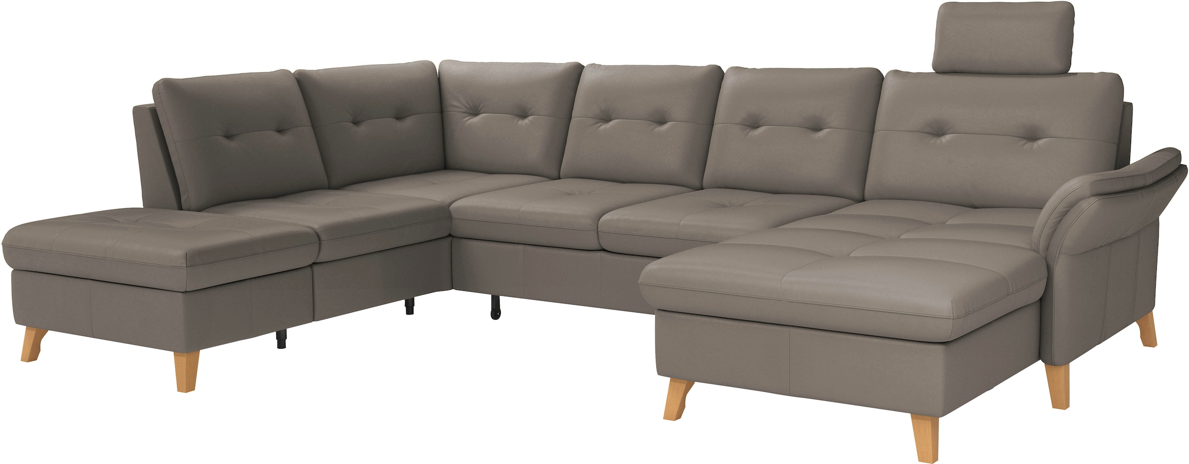 sit&more Wohnlandschaft »Göteborg«, inkl. Sitztiefenverstellung, wahlweise mit Bettfunktion & Bettkasten