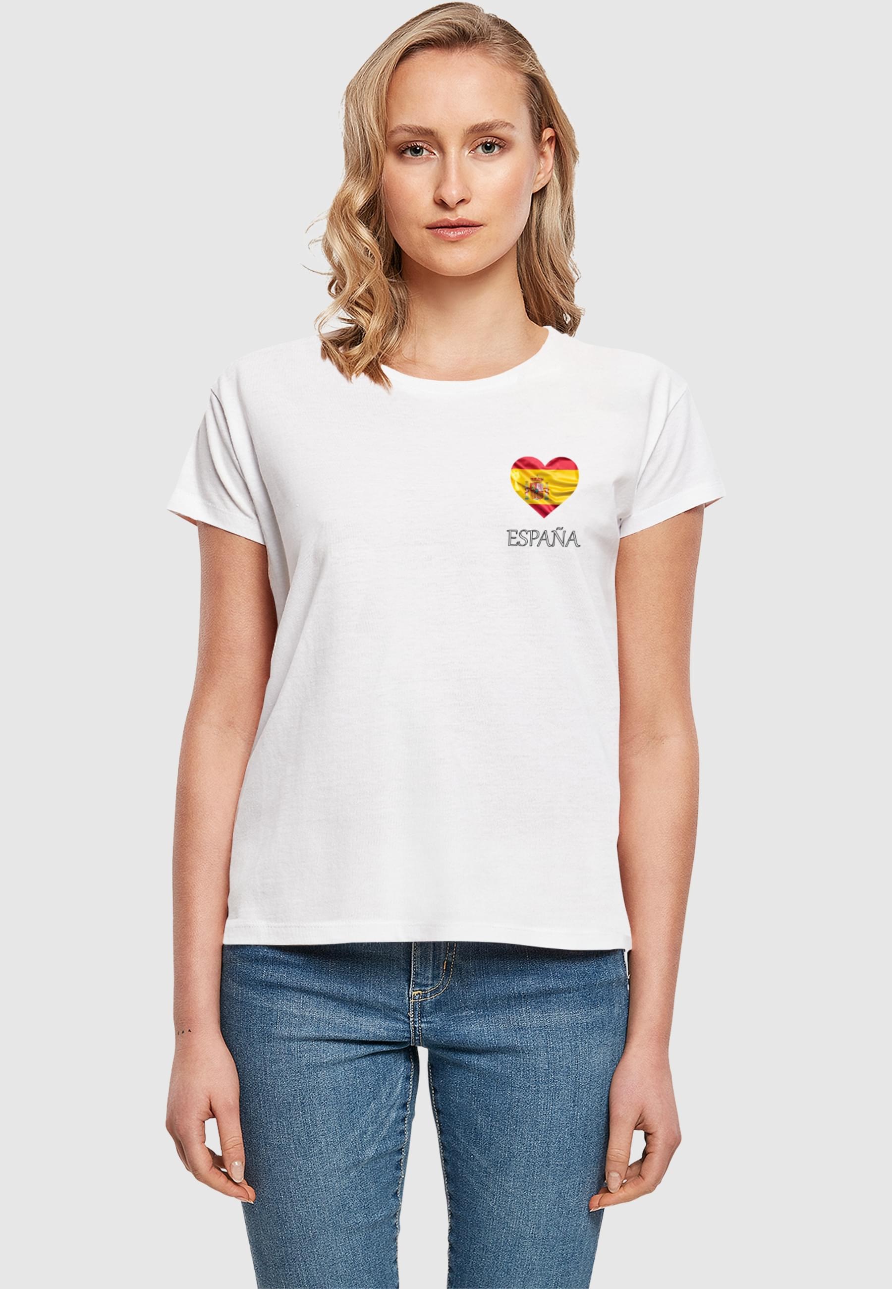 Merchcode T-Shirt »Merchcode Ladies Merchcode Football - Spain T-shirt«, (1 tlg.)
