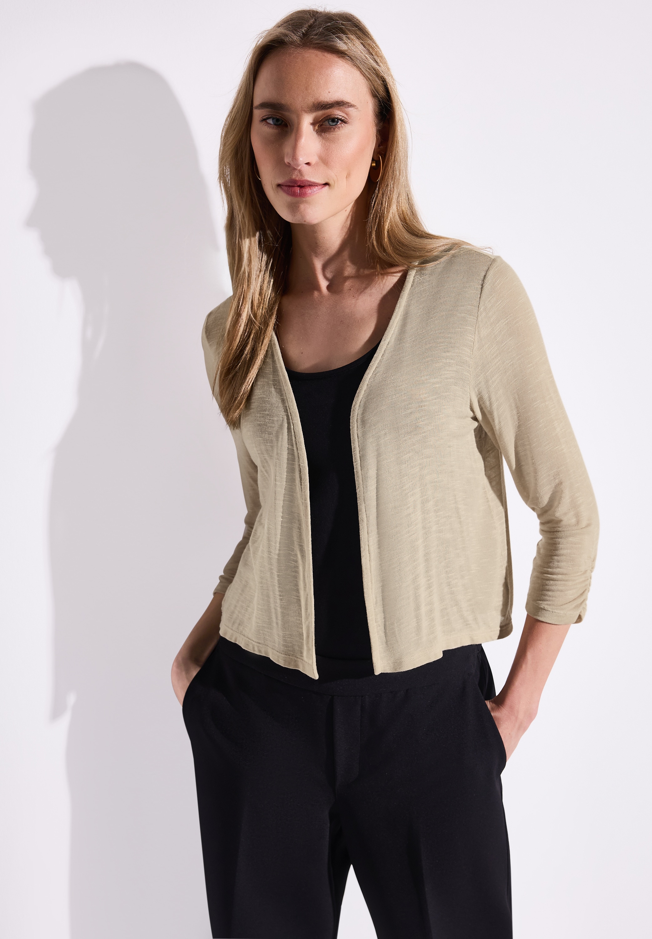 STREET ONE Shirtjacke »Style Suse«, mit 3/4-Ärmel