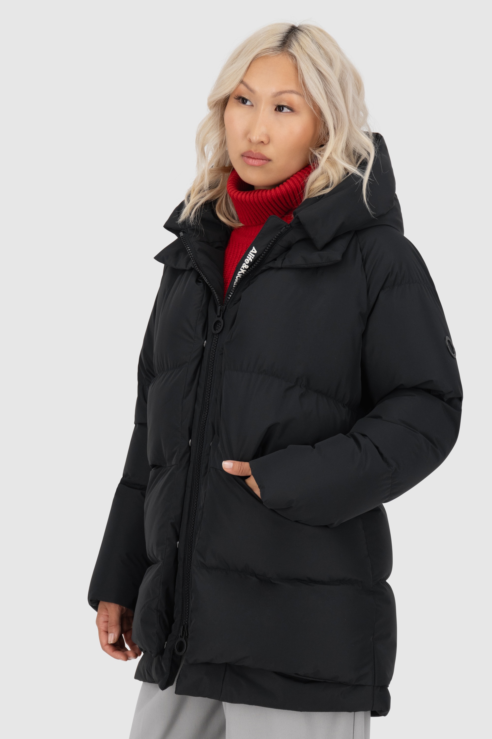 Thumbnail - Alife & Kickin Winterjacke "Damen LykkeAK A" mit Kapuze Moderne gefütterte Jacke mit großer gefütterter Kapuze