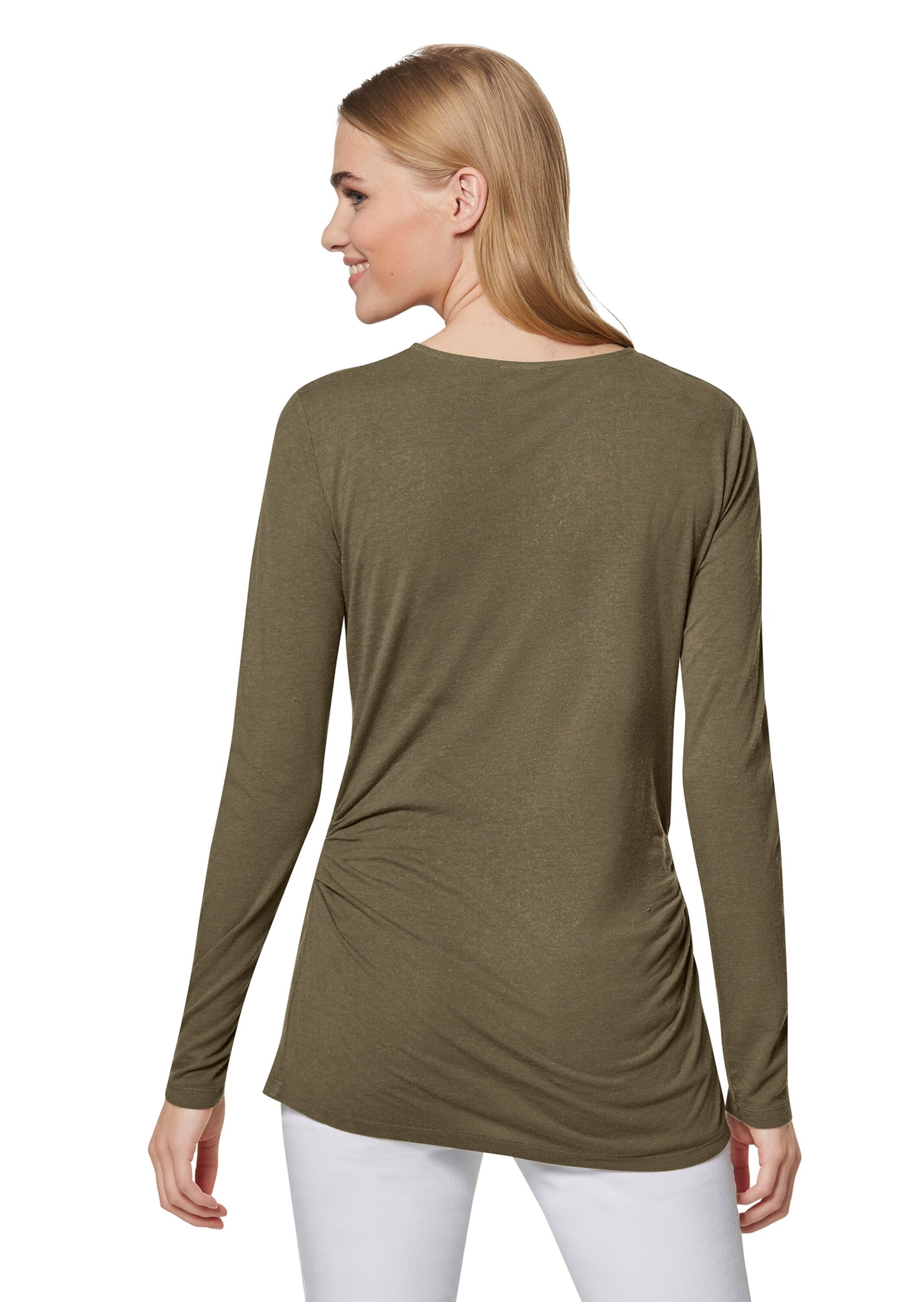MADELEINE Langarmshirt »Shirt Langarm-Shirt mit Raff- und Knoten-Effekt«