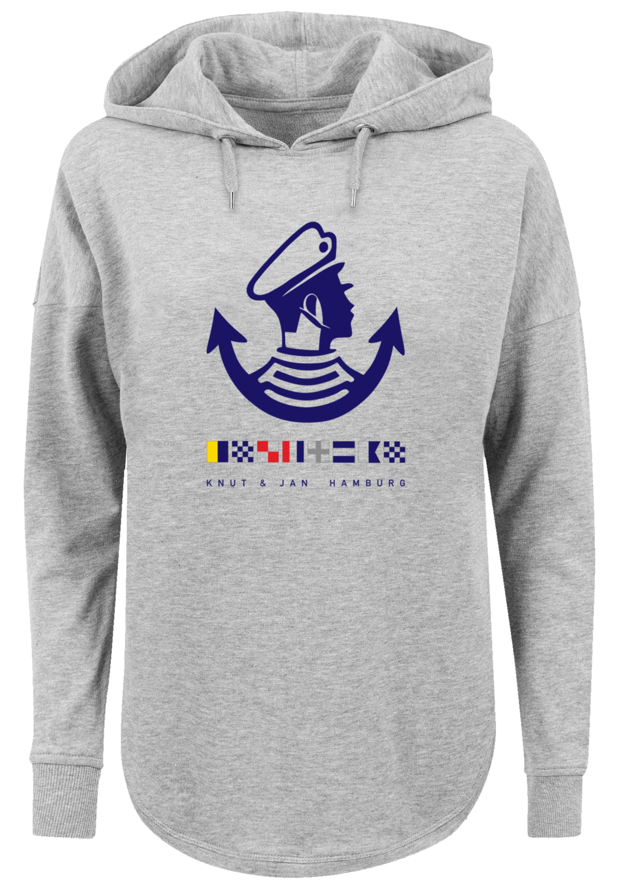 F4NT4STIC Kapuzenpullover »Knut & Jan Hamburg Logo«, Print